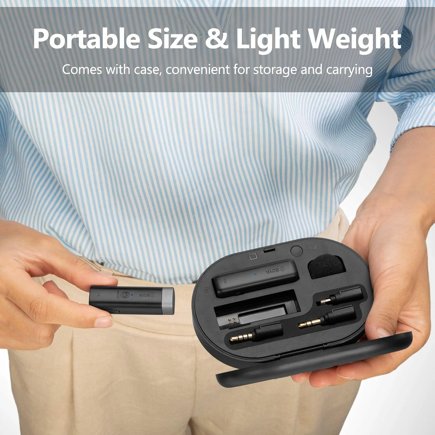 میکروفون یقه ای بی سیم مینی BOYA BY-WM3U 2.4G حرفه ای با آداپتور 3.5 میلی متری TRS/TRRS و آداپتور Type-C جایگزین برای دوربین گوشی هوشمند Type-C و نوت بوک میکروفون یقه ای بی سیم مینی BOYA BY-WM3U 2.4G حرفه ای با آداپتور 3.5 میلی متری TRS/TRRS و آداپتور Type-C جایگزین برای دوربین گوشی هوشمند Type-C و نوت بوک