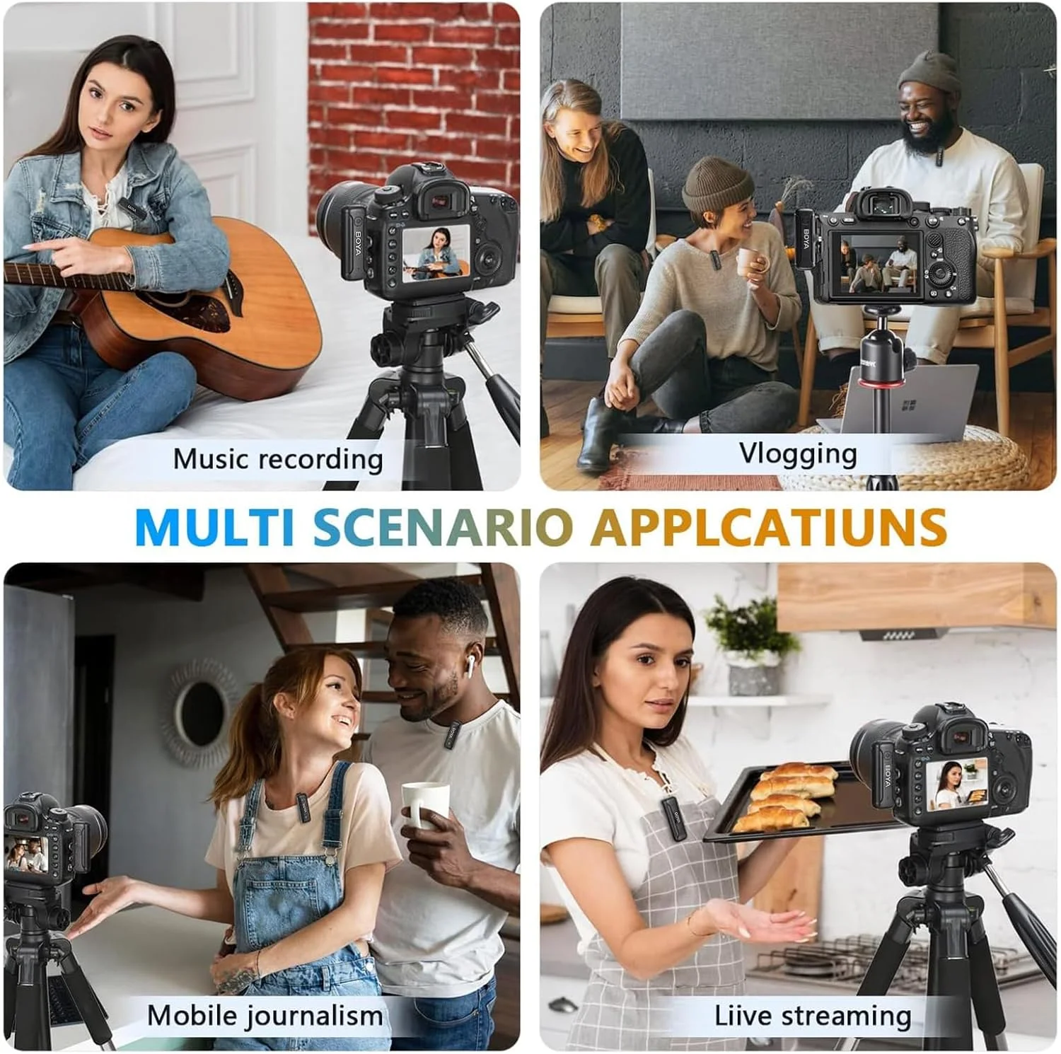 میکروفون یقه ای بی سیم دو کاناله BOYA BY-WM3T-M2، عمر باتری تا 30 ساعت، رابط 3.5 میلی متری سازگار با گوشی های هوشمند و دوربین های TRS، مناسب برای ولاگ و یوتیوب میکروفون یقه ای بی سیم دو کاناله BOYA BY-WM3T-M2، عمر باتری تا 30 ساعت، رابط 3.5 میلی متری سازگار با گوشی های هوشمند و دوربین های TRS، مناسب برای ولاگ و یوتیوب