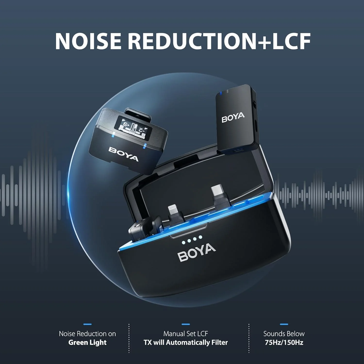 میکروفون بیسیم حرفهای همه کاره BoyaMIC 2.4GHz - مناسب برای دوربین، آیفون و دستگاههای اندرویدی میکروفون بیسیم حرفهای همه کاره BoyaMIC 2.4GHz - مناسب برای دوربین، آیفون و دستگاههای اندرویدی
