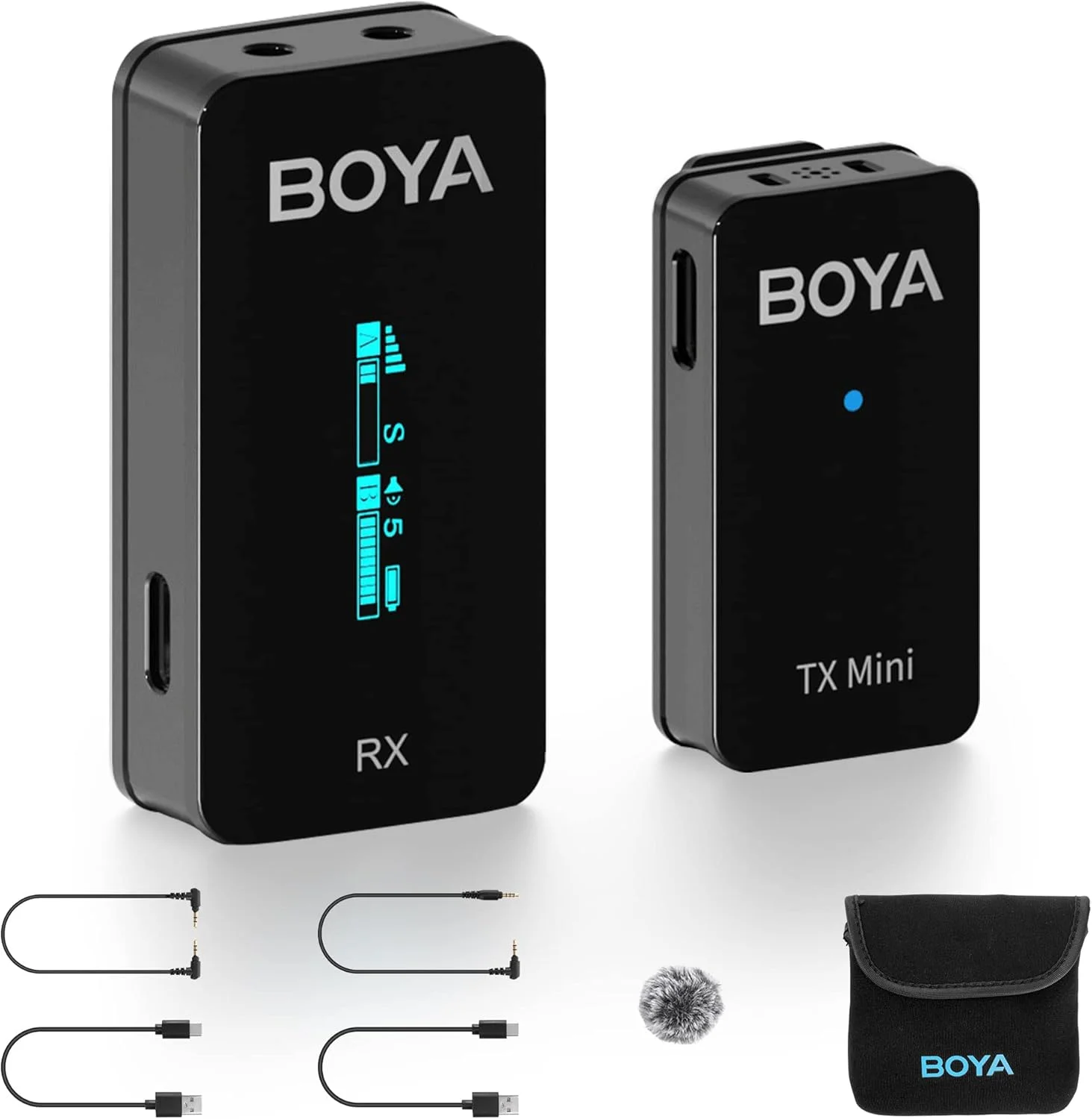 میکروفون بی سیم مینی BOYA by-XM6 S1، میکروفون یقه ای بی سیم OLED با مونو/استریو و مانیتورینگ برای دوربین DSLR/دوربین فیلمبرداری/آیفون/تلفن هوشمند YouTube Vlog Live Stream Podcast میکروفون بی سیم مینی BOYA by-XM6 S1، میکروفون یقه ای بی سیم OLED با مونو/استریو و مانیتورینگ برای دوربین DSLR/دوربین فیلمبرداری/آیفون/تلفن هوشمند YouTube Vlog Live Stream Podcast