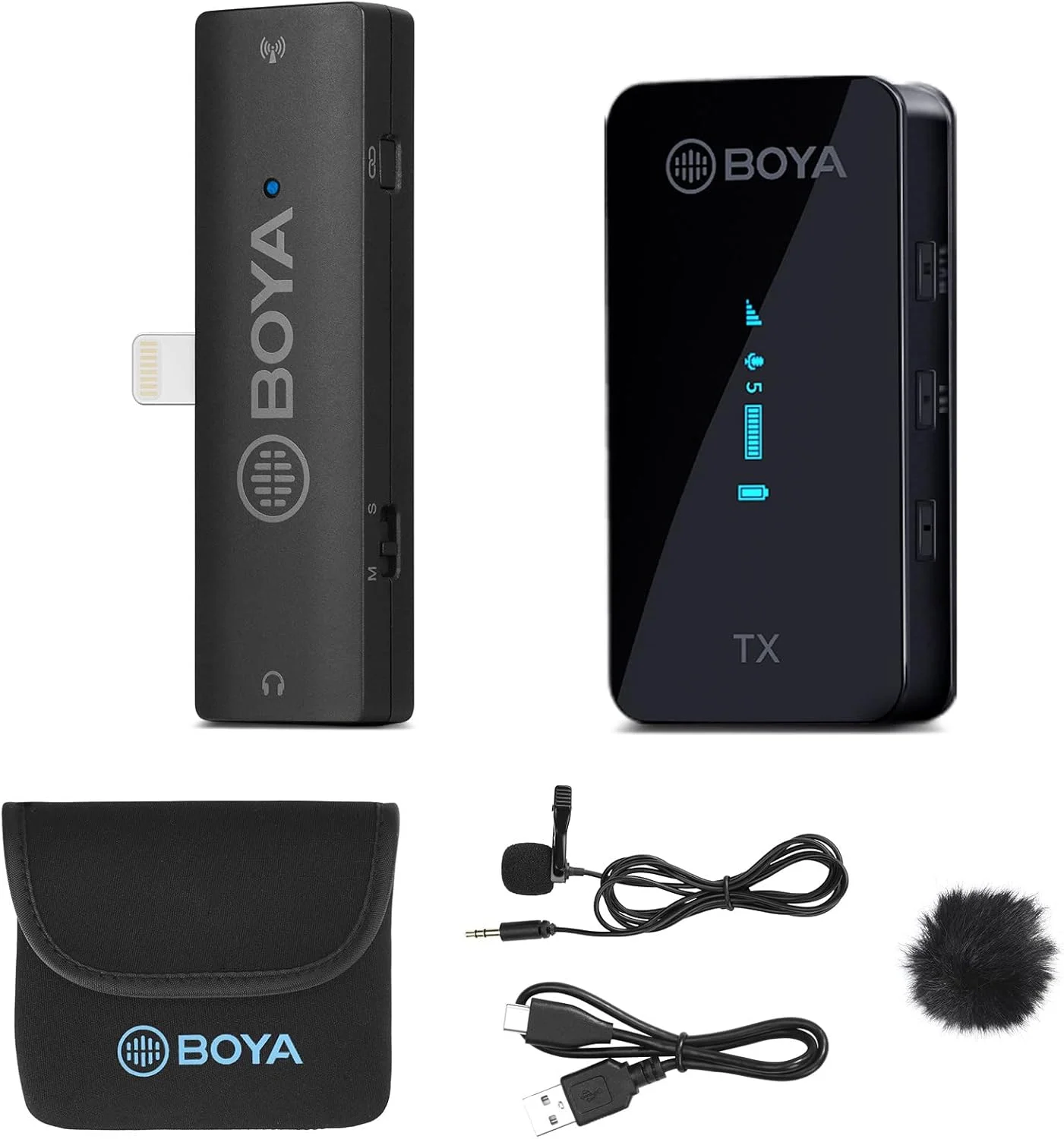میکروفون یقه ای بی سیم BOYA BY-XM6-S3 برای آیفون/آیپد، میکروفون یقه ای بی سیم 2.4 گیگاهرتزی با صفحه نمایش OLED و میکروفون داخلی برای یوتیوب، پخش زنده تیک تاک، ضبط ویدیو، ولاگینگ میکروفون یقه ای بی سیم BOYA BY-XM6-S3 برای آیفون/آیپد، میکروفون یقه ای بی سیم 2.4 گیگاهرتزی با صفحه نمایش OLED و میکروفون داخلی برای یوتیوب، پخش زنده تیک تاک، ضبط ویدیو، ولاگینگ