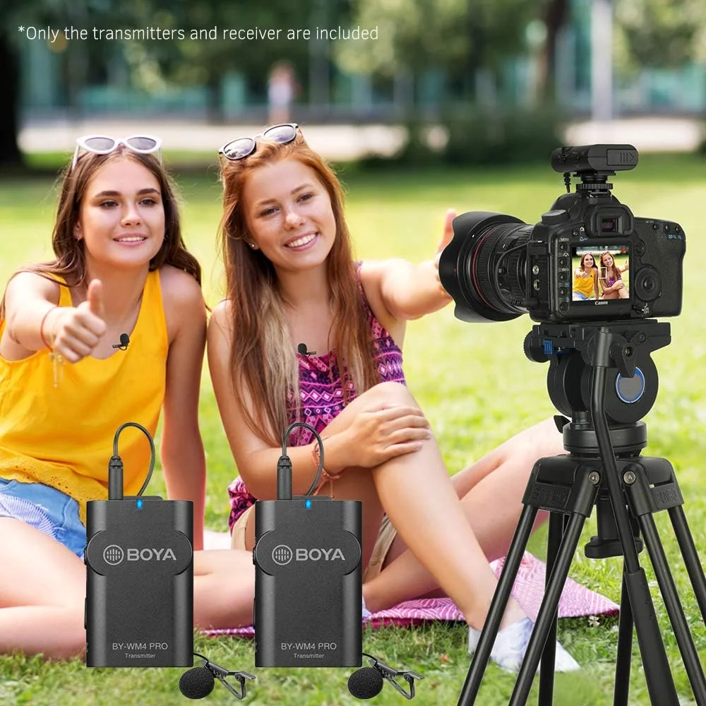 سیستم میکروفون بی سیم 2.4G قابل حمل Boya Anself By Wm4 Pro K2 (دو فرستنده + یک گیرنده) به همراه کیف سخت برای دوربین های DSLR، دوربین فیلمبرداری، تلفن های هوشمند، کامپیوتر، تبلت، ضبط صدا، مصاحبه، مشکی سیستم میکروفون بی سیم 2.4G قابل حمل Boya Anself By Wm4 Pro K2 (دو فرستنده + یک گیرنده) به همراه کیف سخت برای دوربین های DSLR، دوربین فیلمبرداری، تلفن های هوشمند، کامپیوتر، تبلت، ضبط صدا، مصاحبه، مشکی