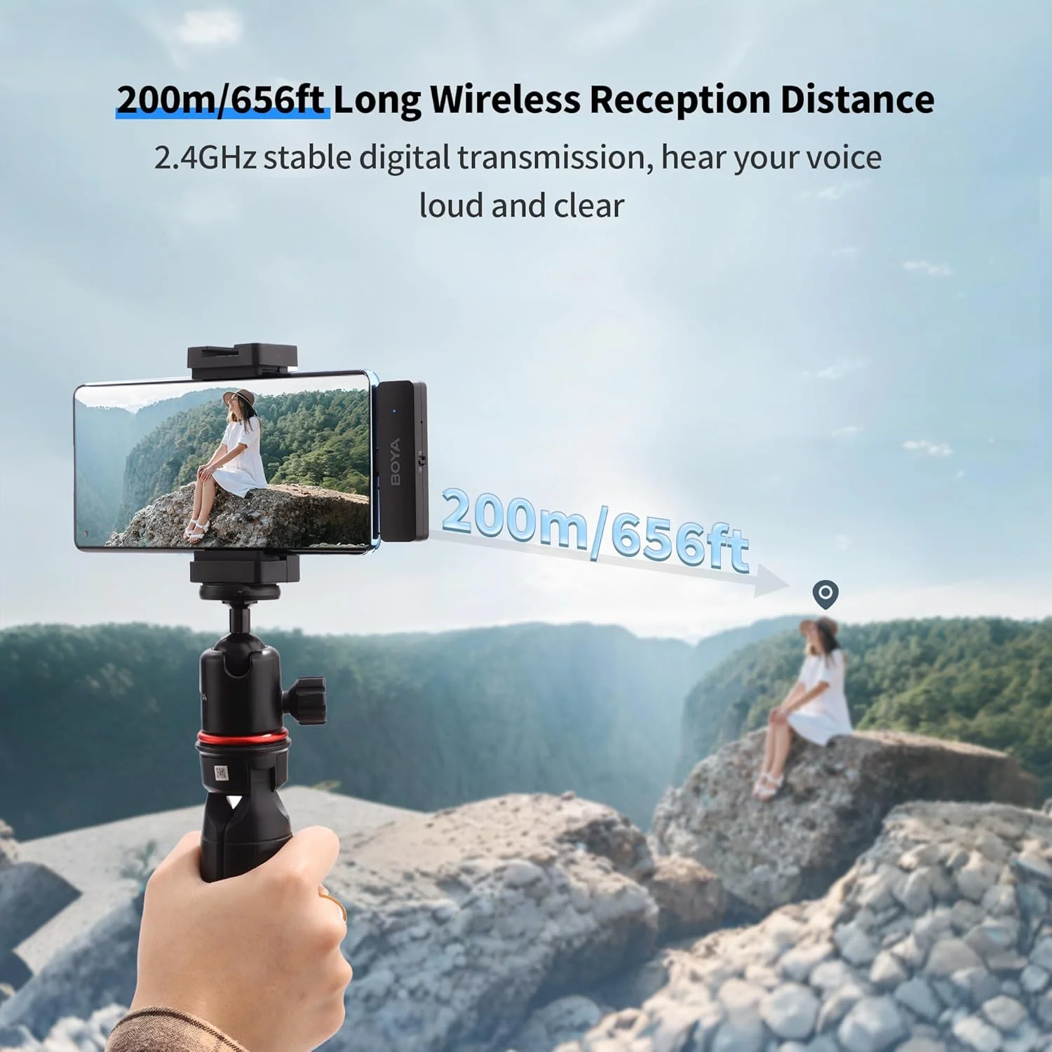 میکروفون بیسیم USB C بویا مدل BY-V4U برای اندروید، میکروفون یقهای بیسیم کوچک، برد 200 متری با قابلیت حذف نویز، برای ضبط ویدیو، پادکست و مصاحبه میکروفون بیسیم USB C بویا مدل BY-V4U برای اندروید، میکروفون یقهای بیسیم کوچک، برد 200 متری با قابلیت حذف نویز، برای ضبط ویدیو، پادکست و مصاحبه
