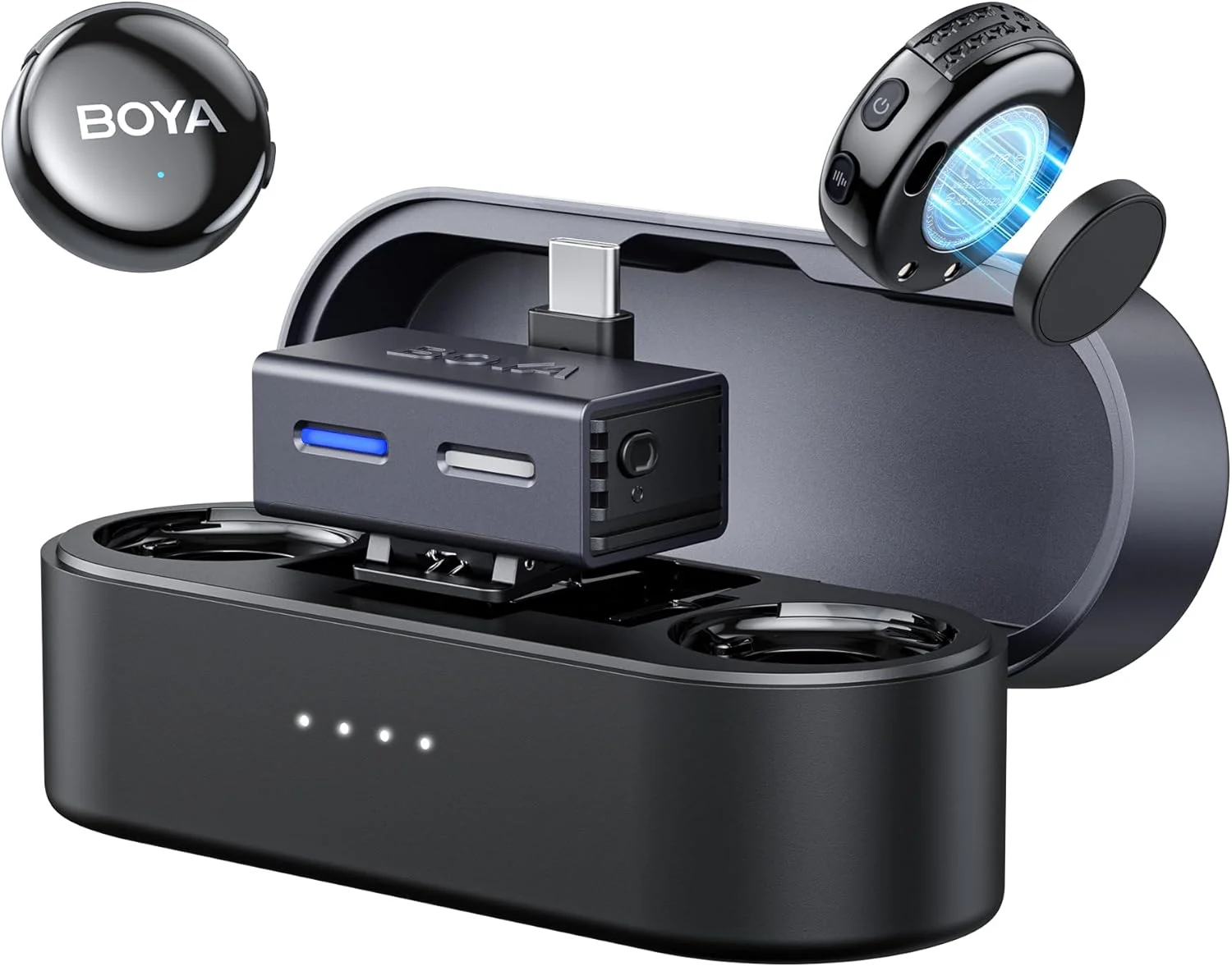 میکروفون یقه ای بی سیم BOYA BOYALINK3 برای آیفون 16/15 و اندروید و دوربین DSLR، حذف نویز هوش مصنوعی، صدای HiFi، تنظیم هوشمند EQ، عمر باتری 30 ساعته و جعبه شارژ برای وبلاگ نویسی، یوتیوب، پادکست و TikTok میکروفون یقه ای بی سیم BOYA BOYALINK3 برای آیفون 16/15 و اندروید و دوربین DSLR، حذف نویز هوش مصنوعی، صدای HiFi، تنظیم هوشمند EQ، عمر باتری 30 ساعته و جعبه شارژ برای وبلاگ نویسی، یوتیوب، پادکست و TikTok