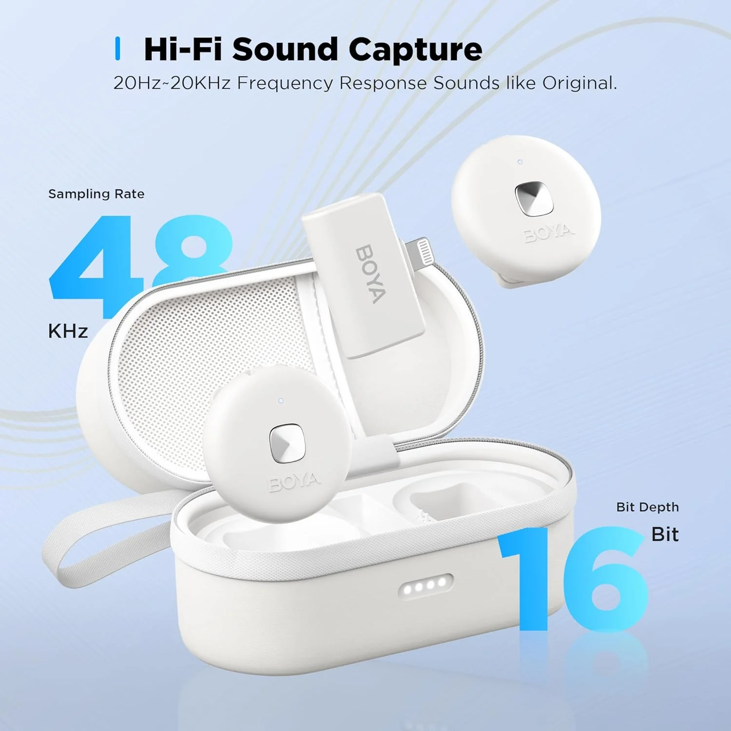 میکروفون BOYA Omic-D-WHITE LIGHTNING میکروفون BOYA Omic-D-WHITE LIGHTNING