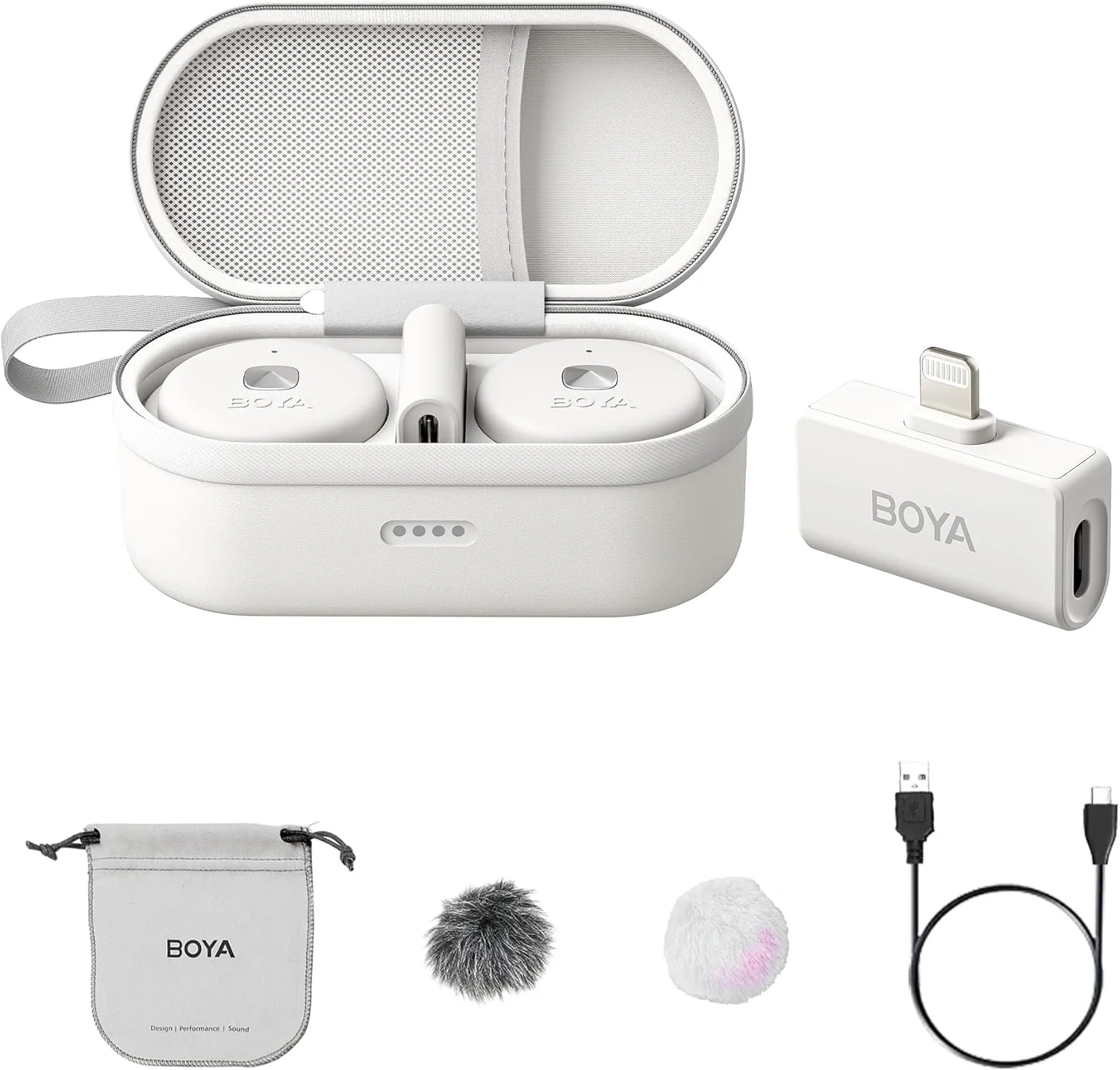 میکروفون BOYA Omic-D-WHITE LIGHTNING میکروفون BOYA Omic-D-WHITE LIGHTNING