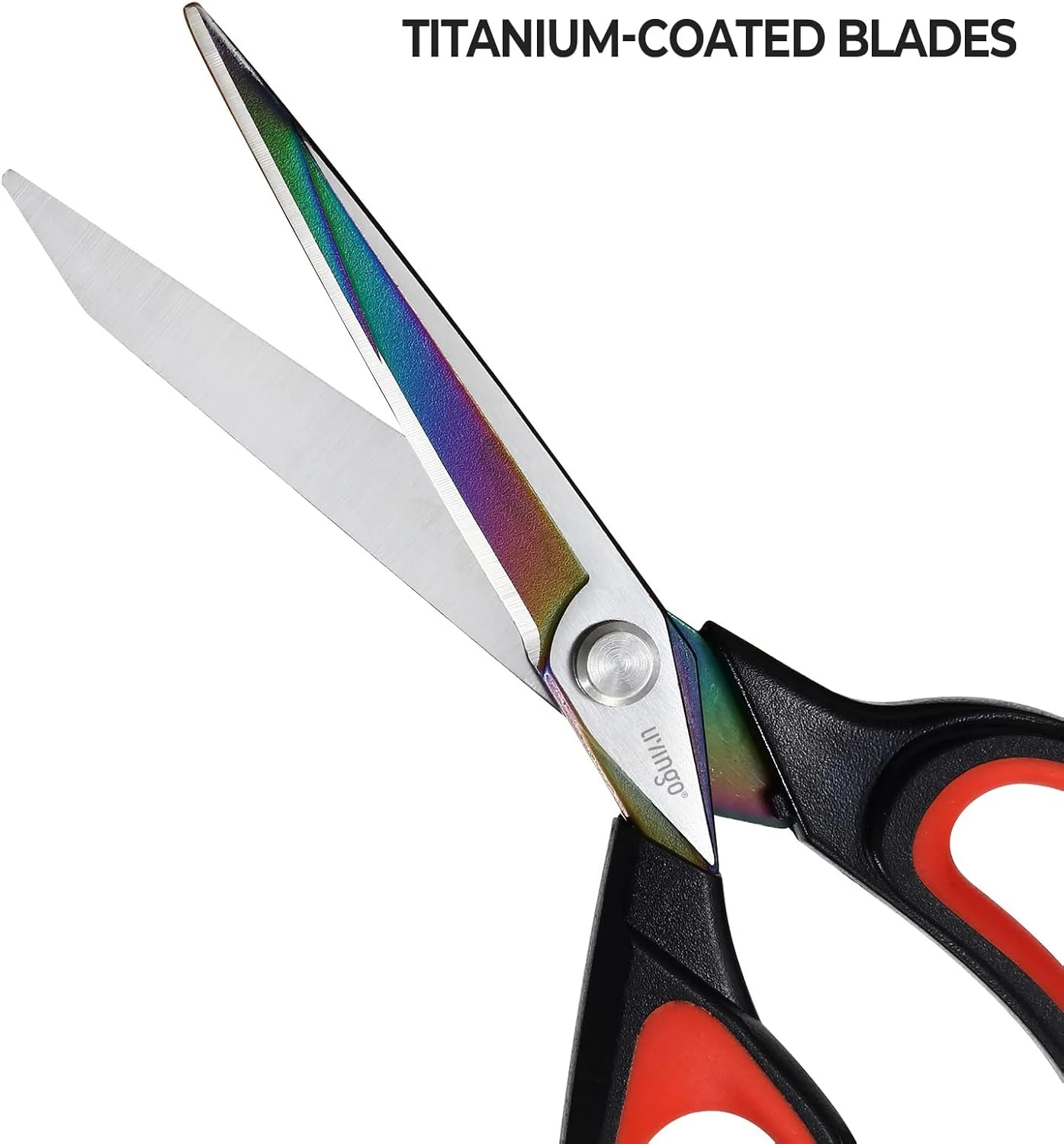 قیچی پارچه LIVINGO مخصوص افراد چپ دست - 9.5 اینچ، تیغه تیز تیتانیومی روکش شده از جنس استیل ضد زنگ، قیچی خیاطی برای کاردستی، دفتر، خیاطی، برش لباس، چرم، کاغذ قیچی پارچه LIVINGO مخصوص افراد چپ دست - 9.5 اینچ، تیغه تیز تیتانیومی روکش شده از جنس استیل ضد زنگ، قیچی خیاطی برای کاردستی، دفتر، خیاطی، برش لباس، چرم، کاغذ