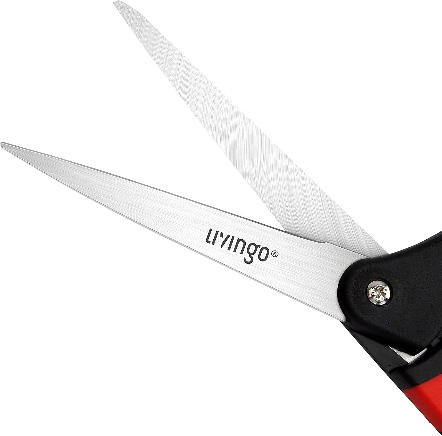 قیچی پارچه بر فنری LIVINGO 10 اینچی، قیچی خیاطی حرفه ای برای خیاط و لباس دوز، قیچی سنگین فنری برای کاردستی پارچه ای با دسته راحت، همه منظوره (قرمز/مشکی) قیچی پارچه بر فنری LIVINGO 10 اینچی، قیچی خیاطی حرفه ای برای خیاط و لباس دوز، قیچی سنگین فنری برای کاردستی پارچه ای با دسته راحت، همه منظوره (قرمز/مشکی)