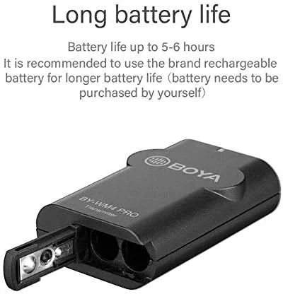 میکروفون بی سیم قابل حمل بویا مدل BY-WM4 PRO (بازسازی شده) میکروفون بی سیم قابل حمل بویا مدل BY-WM4 PRO (بازسازی شده)