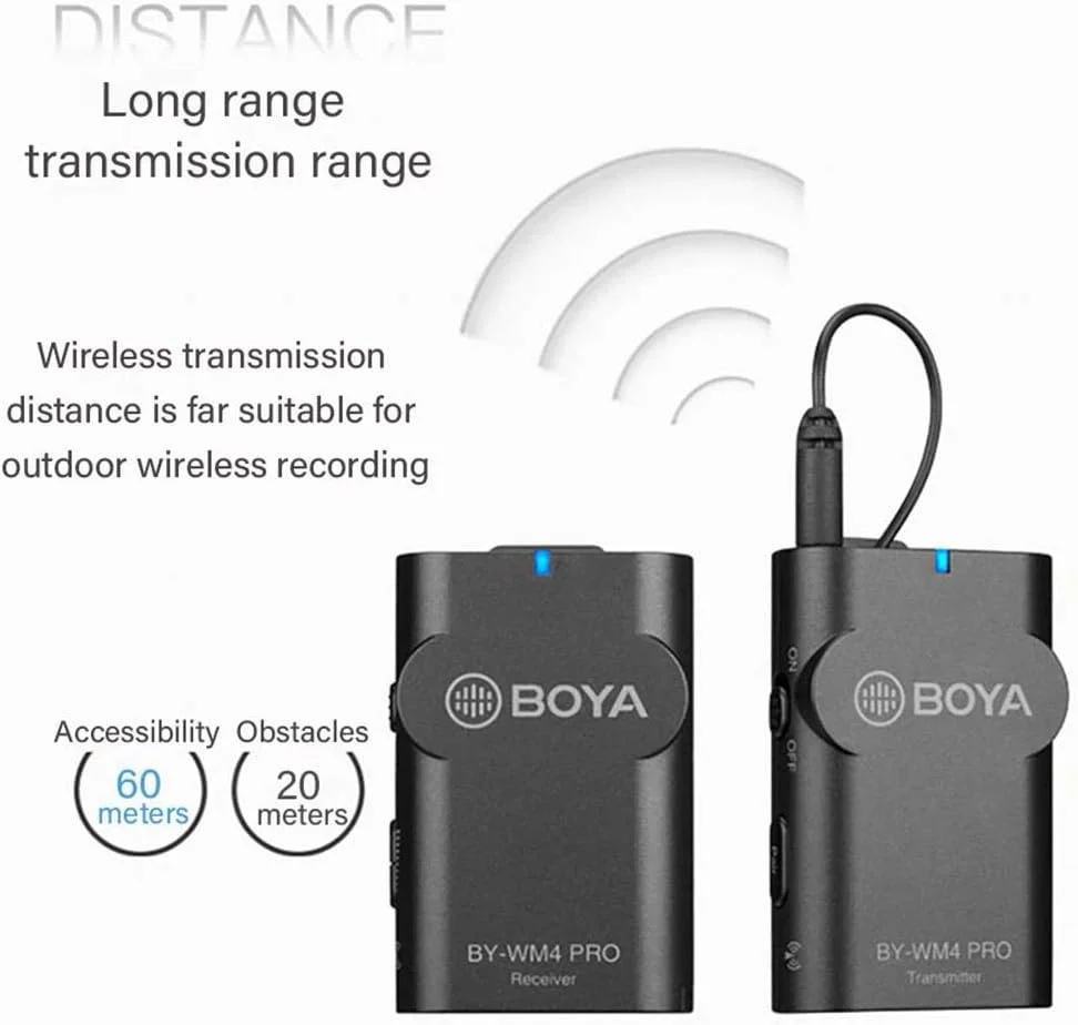 میکروفون بی سیم قابل حمل بویا مدل BY-WM4 PRO (بازسازی شده) میکروفون بی سیم قابل حمل بویا مدل BY-WM4 PRO (بازسازی شده)