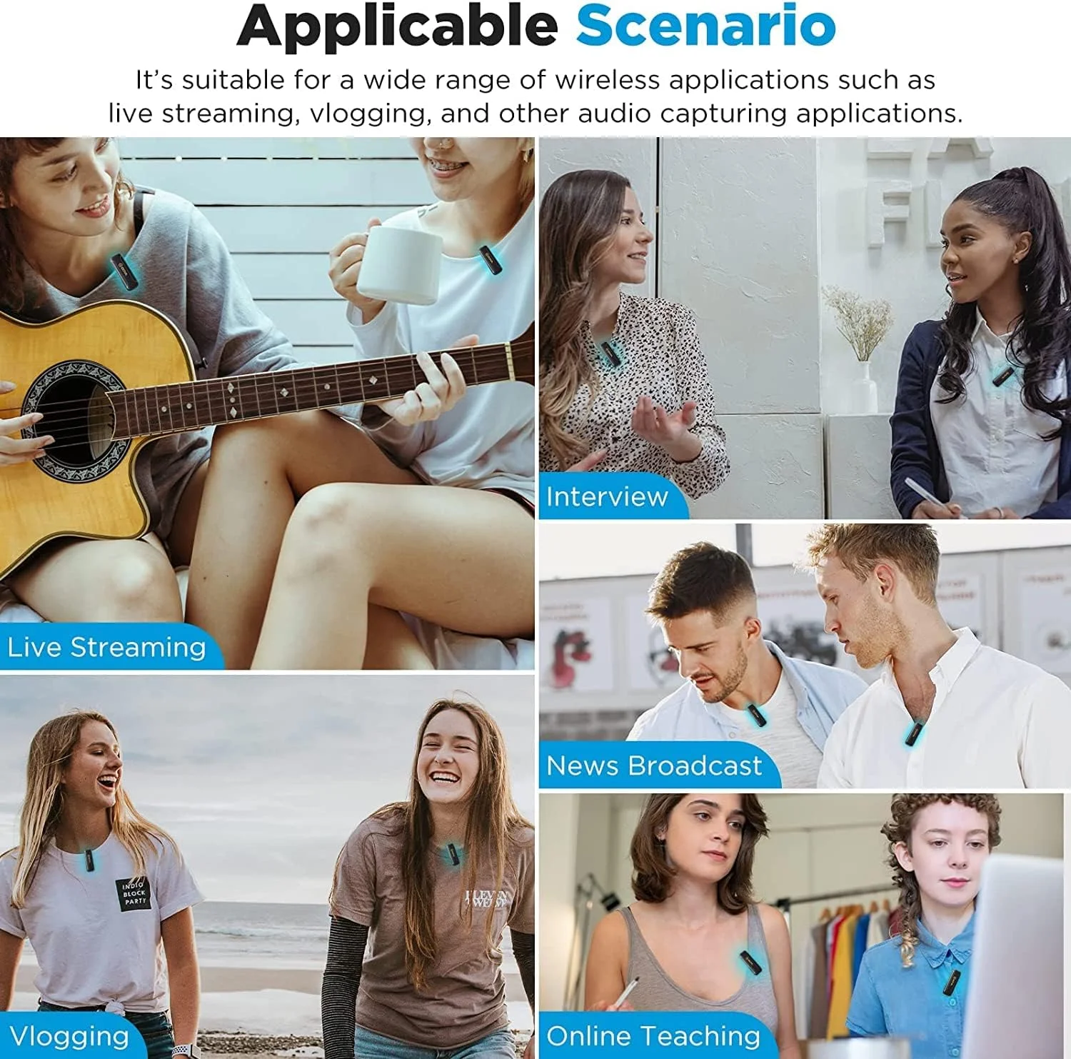 سیستم میکروفون بی سیم دو کاناله 2.4 گیگاهرتزی بویا سازگار با دستگاه های iOS مدل BY-WM3T2-D2، USB سیستم میکروفون بی سیم دو کاناله 2.4 گیگاهرتزی بویا سازگار با دستگاه های iOS مدل BY-WM3T2-D2، USB