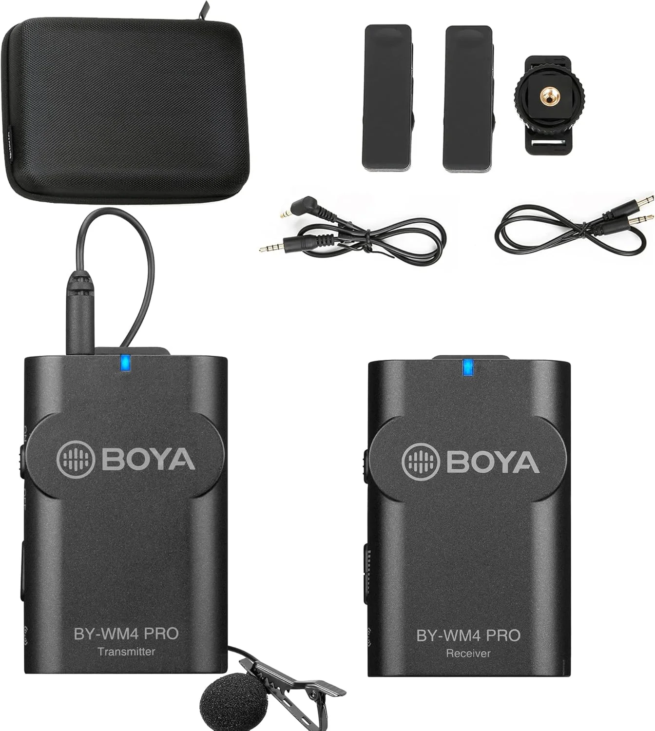 میکروفون یقه ای بی سیم 2.4 گیگاهرتزی بویا مدل BY-WM4 PRO K1 TX+RX مناسب دوربین های DSLR، تلفن های هوشمند، تبلت ها، ضبط صدا، ولاگینگ و فیلم سازی میکروفون یقه ای بی سیم 2.4 گیگاهرتزی بویا مدل BY-WM4 PRO K1 TX+RX مناسب دوربین های DSLR، تلفن های هوشمند، تبلت ها، ضبط صدا، ولاگینگ و فیلم سازی