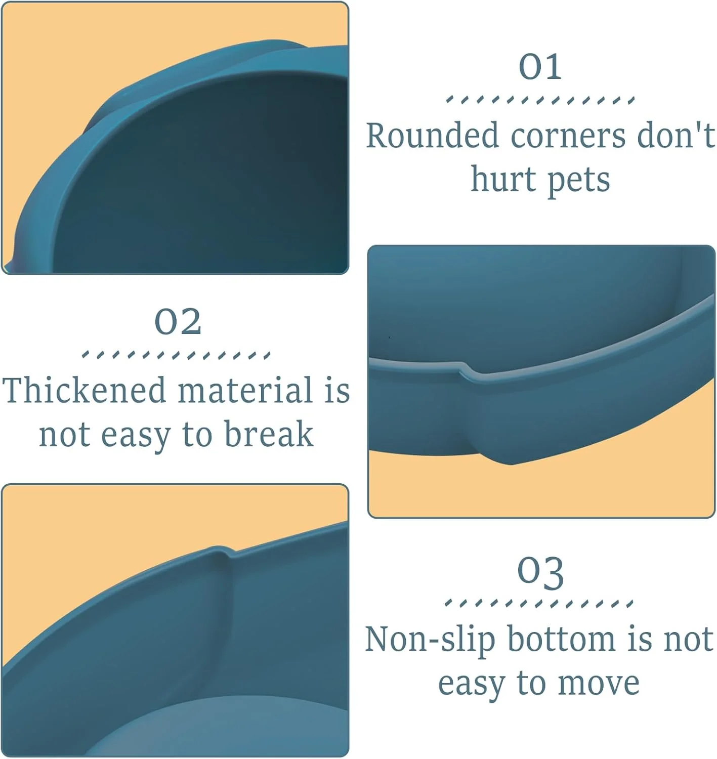 بسته 2 عددی کاسه غذای گربه Zliger، کاسه های تخت گربه، کاسه آب، غذای گربه، کاسه آب برای غذای خشک، غذای مرطوب