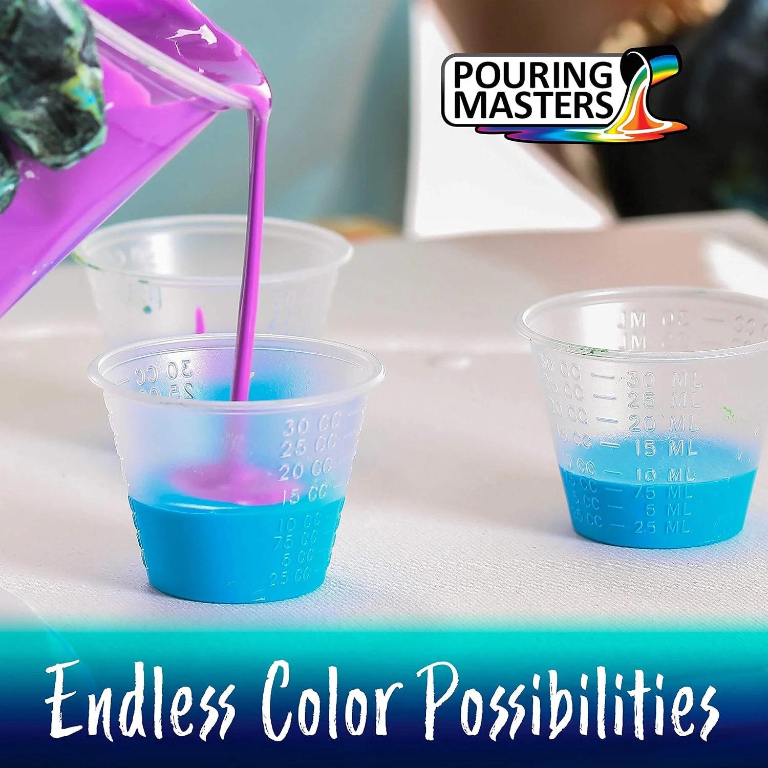 رنگ آکریلیک آماده ریختن قرمز هات تامیلی POURING MASTERS - ممتاز، 236 میلی لیتر، از پیش مخلوط شده، پایه آب - برای بوم، چوب، کاغذ، صنایع دستی، کاشی، سنگ و موارد دیگر