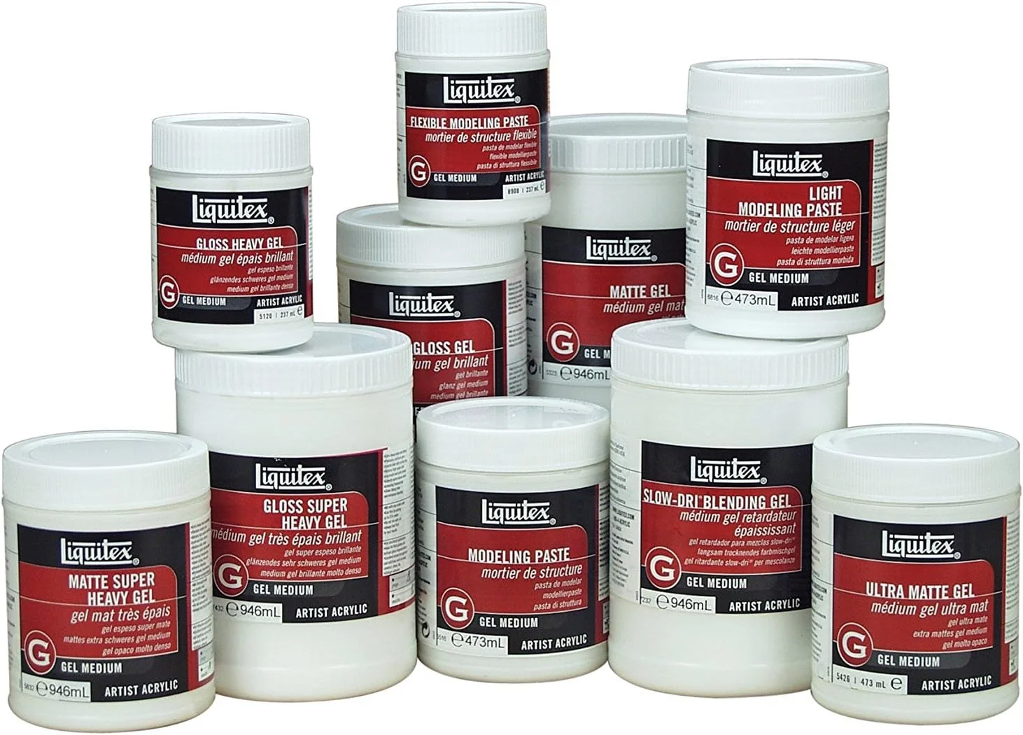 رنگ اکریلیک سیستم 3 اورجینال Liquitex Daler-Rowney، بطری 500 میلی لیتری، قرمز کادمیوم