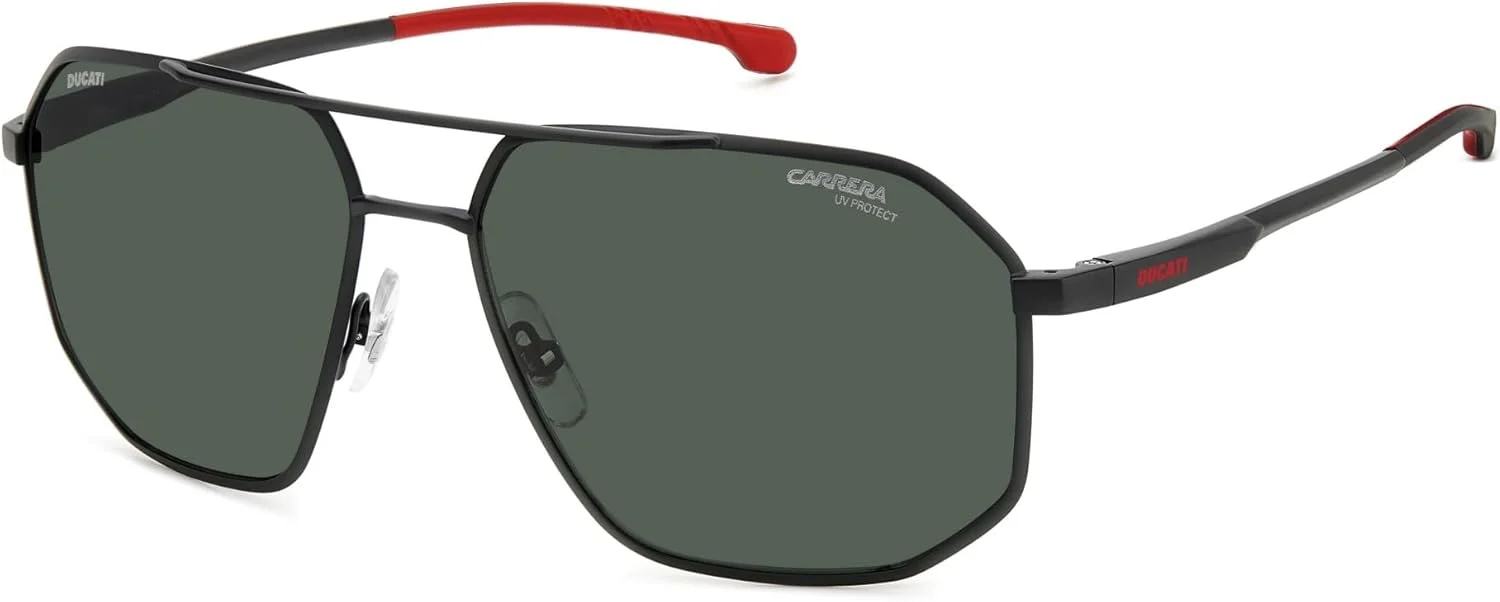 عینک آفتابی مردانه CARRERA DUCATI مدل CARDUC 037/S مشکی مات سایز 61/16/140