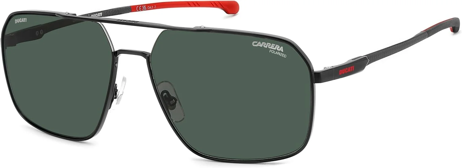 عینک آفتابی مردانه CARRERA DUCATI مدل CARDUC 038/S مشکی مات 61/16/145