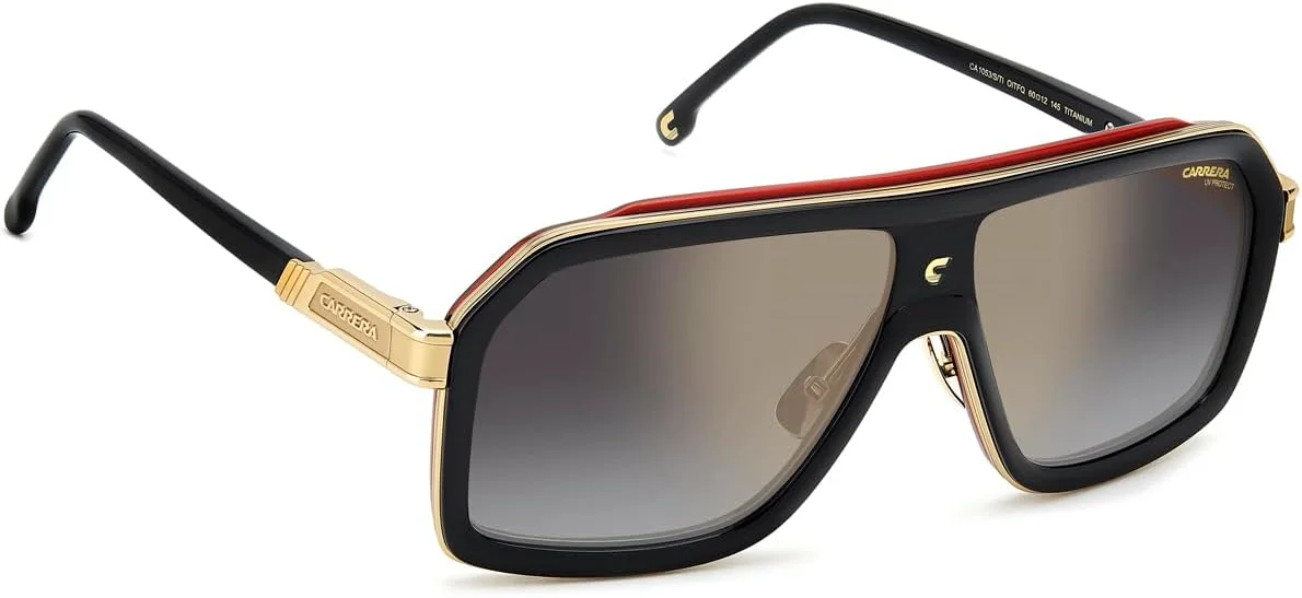 عینک آفتابی مردانه Carrera CA 1053/S/TI OIT/FQ BLACK RED استاندارد، استاندارد، 60، Oit/Fq Black Red، 60، Oit/Fq Black Red، 60