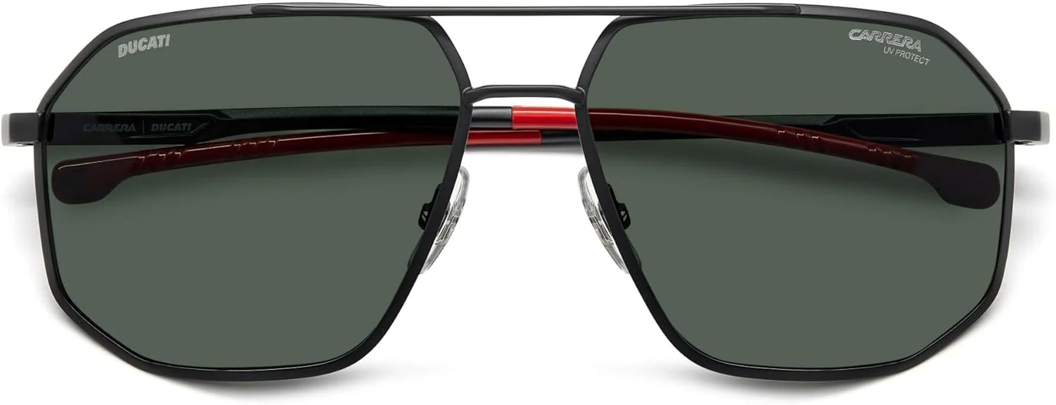 عینک آفتابی مردانه CARRERA DUCATI مدل CARDUC 037/S مشکی مات سایز 61/16/140