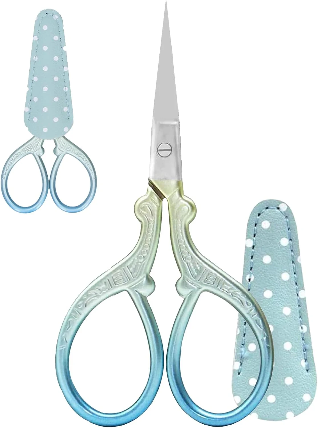 قیچی گلدوزی ASIRYVA، یک عدد، به همراه محافظ، قیچی خیاطی برای سوزن دوزی، برش نخ، صنایع دستی و پروژه های DIY (آبی) قیچی گلدوزی ASIRYVA، یک عدد، به همراه محافظ، قیچی خیاطی برای سوزن دوزی، برش نخ، صنایع دستی و پروژه های DIY (آبی)