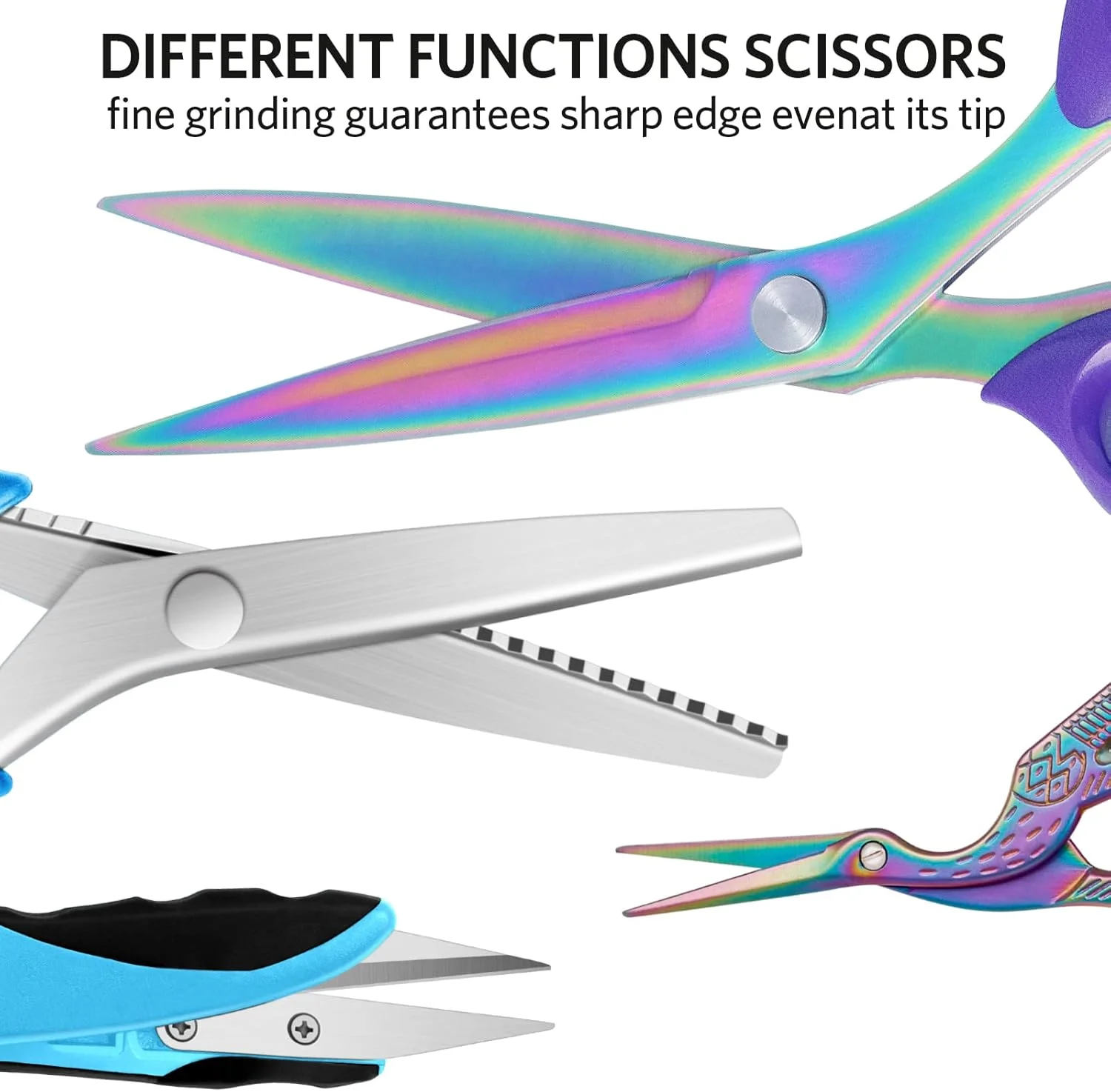 مجموعه خیاطی آسدیرن، تیغه تیز از جنس استیل ضد زنگ، دسته راحت، شامل قیچی پارچه، قیچی زیگزاگ، قیچی گلدوزی، نخ چین و متر خیاطی، 5 تکه، همراهان عالی خیاطی مجموعه خیاطی آسدیرن، تیغه تیز از جنس استیل ضد زنگ، دسته راحت، شامل قیچی پارچه، قیچی زیگزاگ، قیچی گلدوزی، نخ چین و متر خیاطی، 5 تکه، همراهان عالی خیاطی