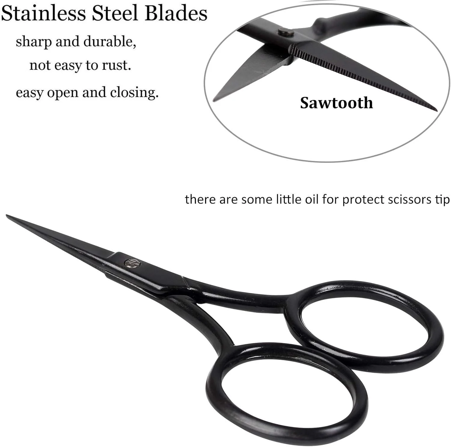 قیچی کوچک BIHRTC، قیچی گلدوزی 9 سانتی متری، قیچی نوک تیز استیل ضد زنگ مستقیم با روکش چرمی، ابزار DIY خیاطی برای کاردستی، سوزن دوزی و مصارف خانگی قیچی کوچک BIHRTC، قیچی گلدوزی 9 سانتی متری، قیچی نوک تیز استیل ضد زنگ مستقیم با روکش چرمی، ابزار DIY خیاطی برای کاردستی، سوزن دوزی و مصارف خانگی