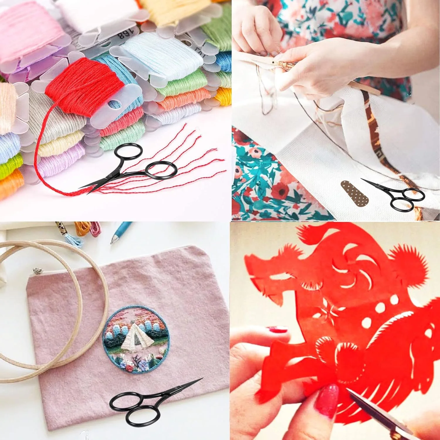 قیچی کوچک BIHRTC، قیچی گلدوزی 9 سانتی متری، قیچی نوک تیز استیل ضد زنگ مستقیم با روکش چرمی، ابزار DIY خیاطی برای کاردستی، سوزن دوزی و مصارف خانگی قیچی کوچک BIHRTC، قیچی گلدوزی 9 سانتی متری، قیچی نوک تیز استیل ضد زنگ مستقیم با روکش چرمی، ابزار DIY خیاطی برای کاردستی، سوزن دوزی و مصارف خانگی