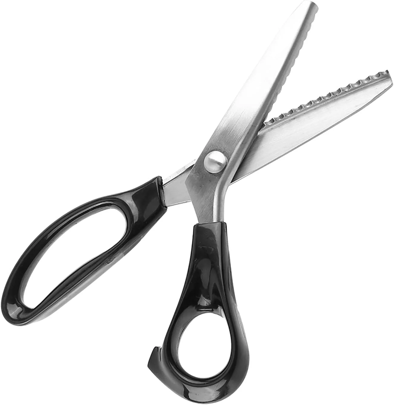 قیچی دالبر پارچه ای تزئینی با تیغه های استیل ضد زنگ 3، 5، 7 میلی متر برای خیاطی حرفه ای و صنایع دستی 23 سانتی متر (5 میلی متر)