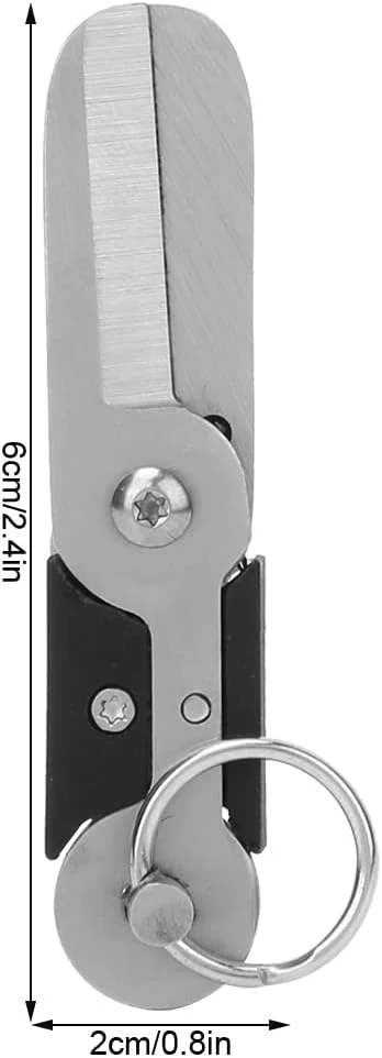 قیچی قابل حمل، 2 عدد قیچی کوچک قابل حمل استیل ضد زنگ ضد گم شدن جاکلیدی قیچی مسافرتی در فضای باز ابزار پردازش برش در فضای باز برای مسافرت استفاده در منزل و محل کار قیچی قابل حمل، 2 عدد قیچی کوچک قابل حمل استیل ضد زنگ ضد گم شدن جاکلیدی قیچی مسافرتی در فضای باز ابزار پردازش برش در فضای باز برای مسافرت استفاده در منزل و محل کار