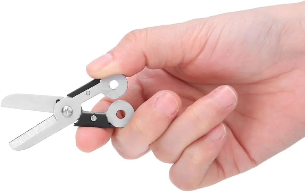 قیچی قابل حمل، 2 عدد قیچی کوچک قابل حمل استیل ضد زنگ ضد گم شدن جاکلیدی قیچی مسافرتی در فضای باز ابزار پردازش برش در فضای باز برای مسافرت استفاده در منزل و محل کار قیچی قابل حمل، 2 عدد قیچی کوچک قابل حمل استیل ضد زنگ ضد گم شدن جاکلیدی قیچی مسافرتی در فضای باز ابزار پردازش برش در فضای باز برای مسافرت استفاده در منزل و محل کار