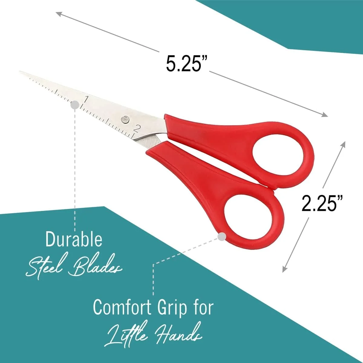 قیچی کودکانه EXTRIC، بسته 4 عددی، قیچی نوک تیز کودکانه، قیچی راست دست و چپ دست، قیچی رنگارنگ متنوع برای کودکان مدرسه، قیچی کودک، قیچی کاردستی، قیچی مدرسه