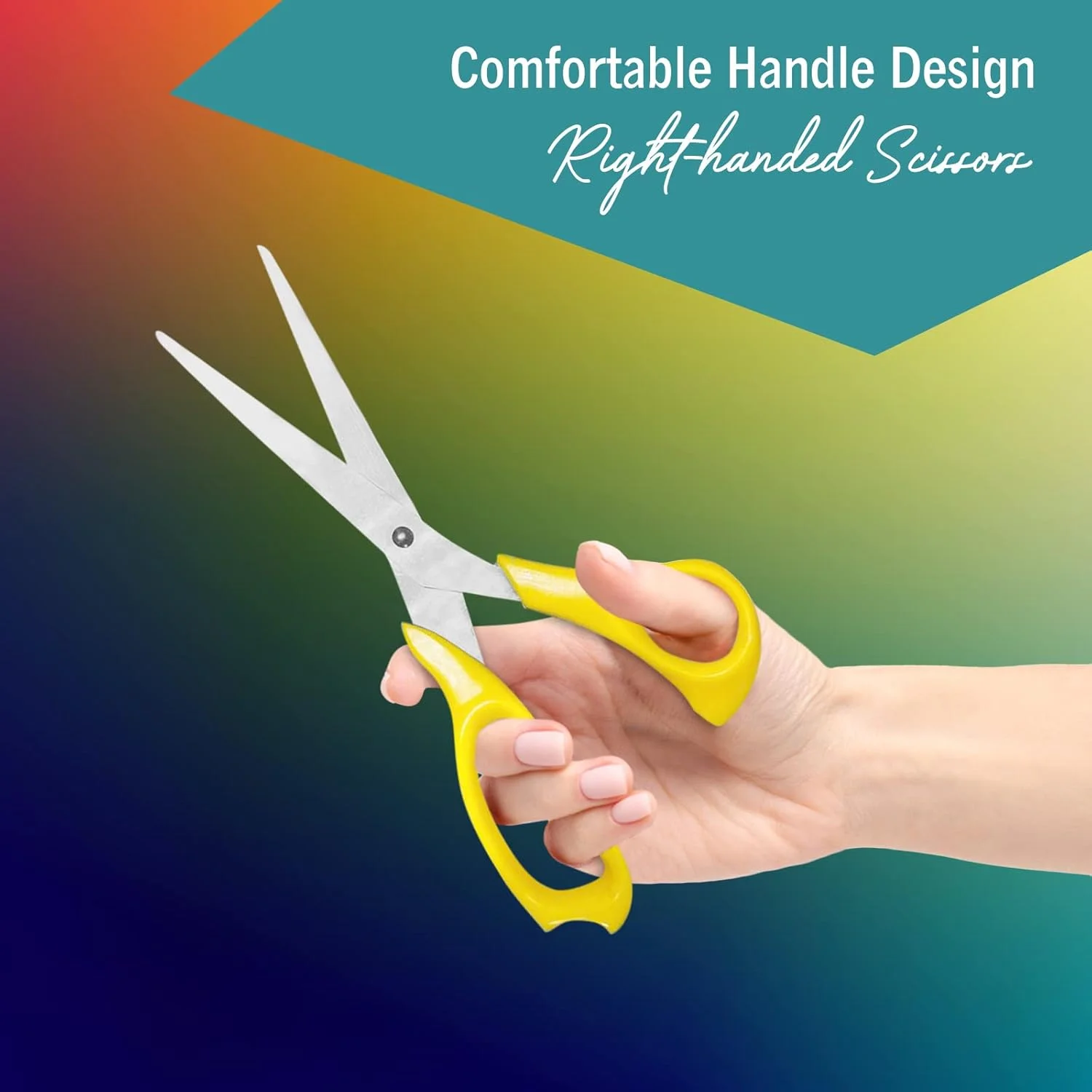 قیچی EXTRIC، قیچی 7 اینچی همه منظوره، بسته 6 عددی قیچی سنگین، قیچی برای لوازم اداری و لوازم معلمان، قیچی استیل ضد زنگ، قیچی کاردستی، قیچی پارچه، رنگ زرد قیچی EXTRIC، قیچی 7 اینچی همه منظوره، بسته 6 عددی قیچی سنگین، قیچی برای لوازم اداری و لوازم معلمان، قیچی استیل ضد زنگ، قیچی کاردستی، قیچی پارچه، رنگ زرد