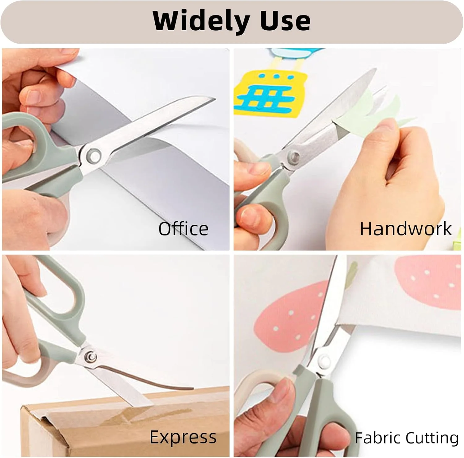 قیچی چند منظوره EZWORK، دسته های راحت و قیچی تیز برای لوازم اداری، خانه، مدرسه، صنایع دستی، خیاطی و پارچه (6 اینچ، سبز) قیچی چند منظوره EZWORK، دسته های راحت و قیچی تیز برای لوازم اداری، خانه، مدرسه، صنایع دستی، خیاطی و پارچه (6 اینچ، سبز)