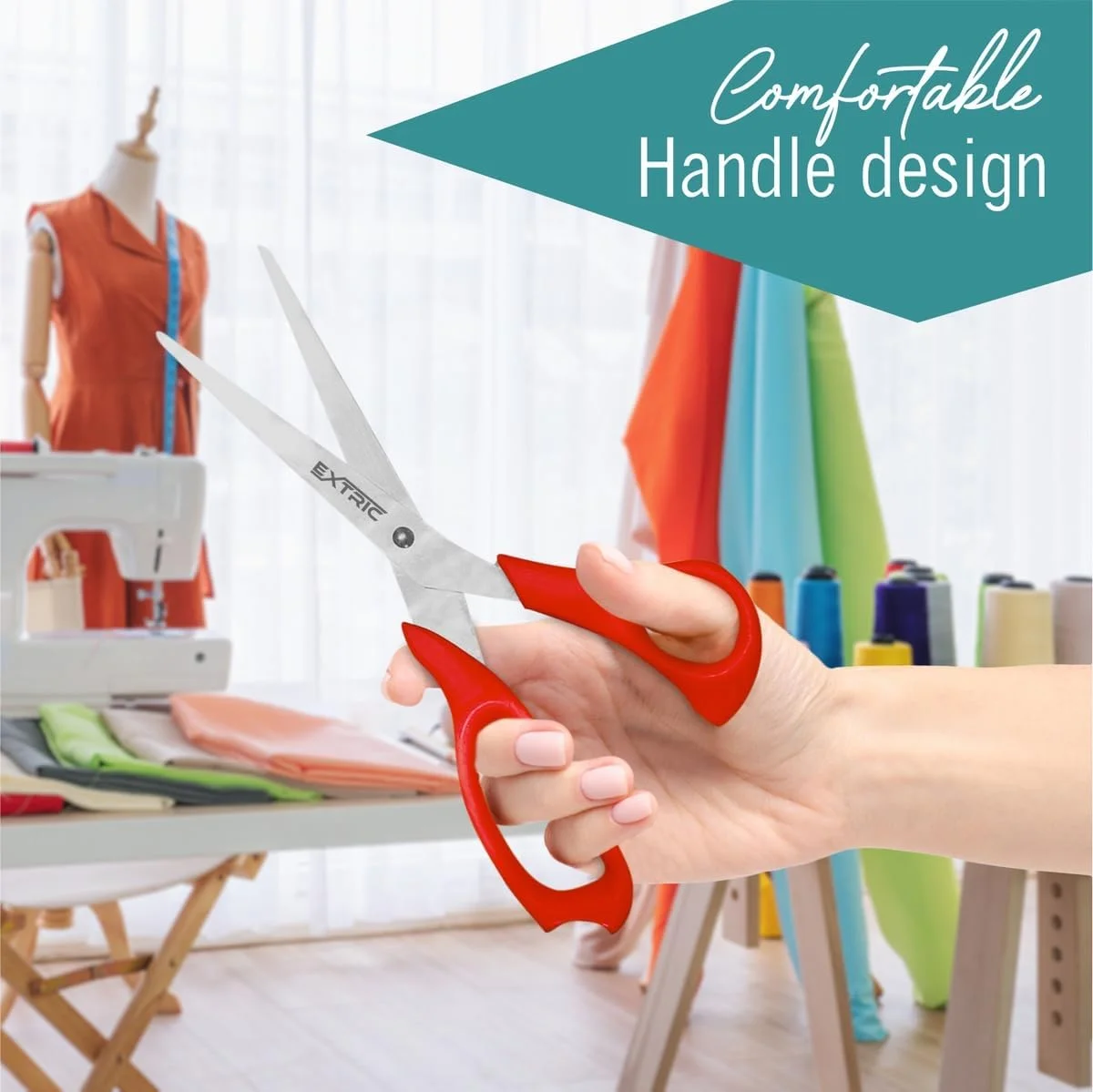 قیچی EXTRIC، قیچی 7 اینچی همه منظوره، قیچی های 2 عددی سنگین، قیچی برای لوازم اداری و لوازم معلمان، قیچی استیل ضد زنگ، قیچی کاردستی، قیچی پارچه، رنگ زرد قیچی EXTRIC، قیچی 7 اینچی همه منظوره، قیچی های 2 عددی سنگین، قیچی برای لوازم اداری و لوازم معلمان، قیچی استیل ضد زنگ، قیچی کاردستی، قیچی پارچه، رنگ زرد