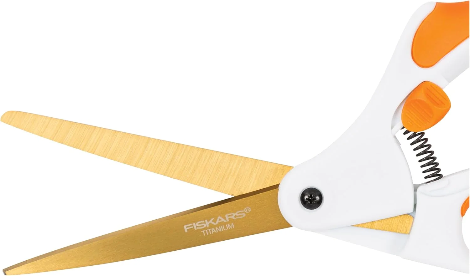 قیچی تیتانیومی ایزی اکشن فیسکارس (شماره 8)، 8 اینچ، نارنجی/سفید قیچی تیتانیومی ایزی اکشن فیسکارس (شماره 8)، 8 اینچ، نارنجی/سفید