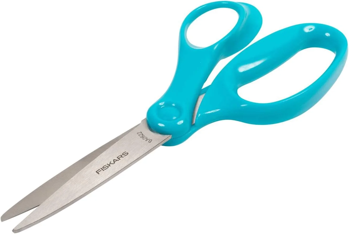 قیچی دانش آموزی فیسکارس 18 سانتی متر فیروزه ای قیچی دانش آموزی فیسکارس 18 سانتی متر فیروزه ای