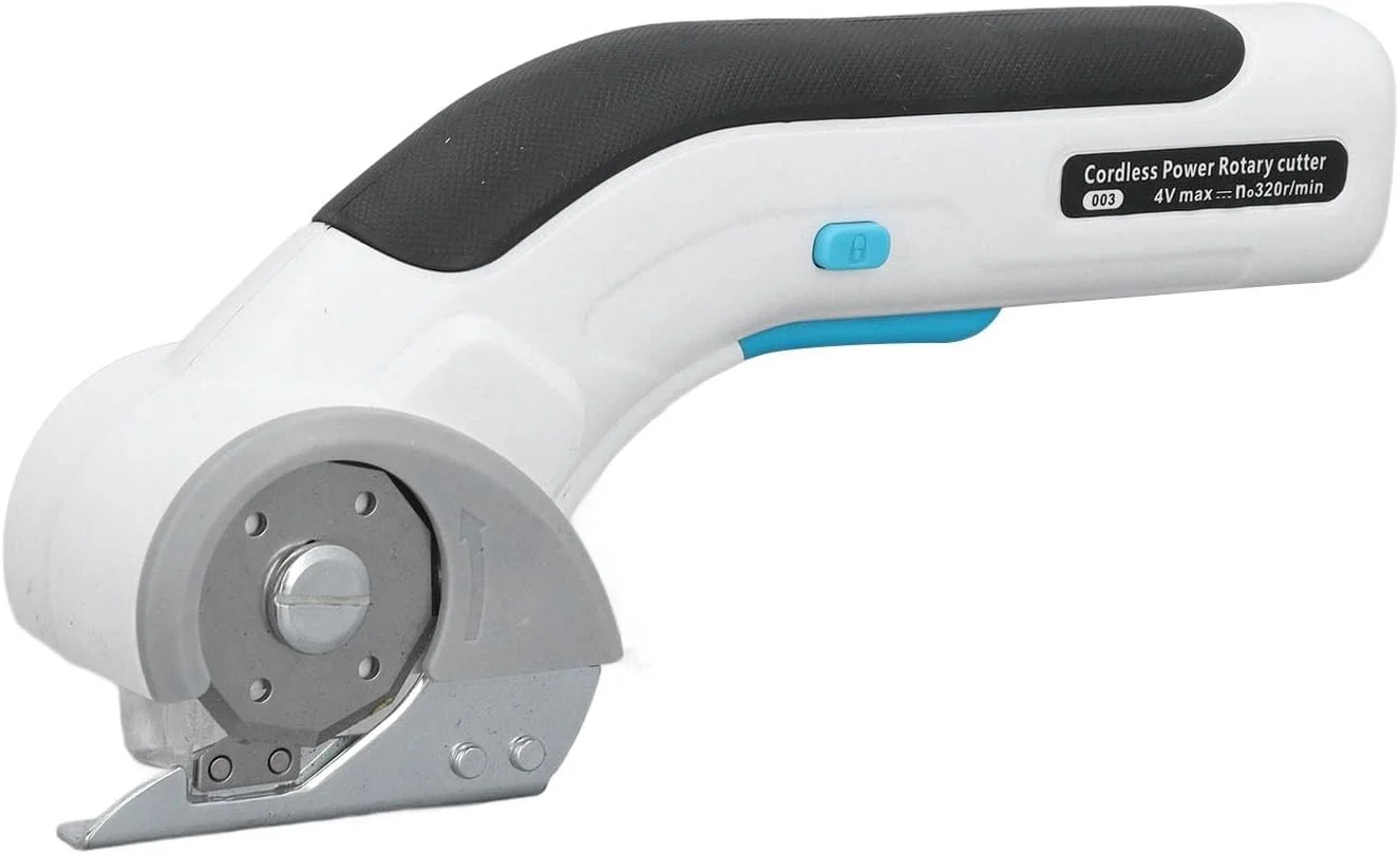 قیچی برقی خیاطی Haofy، قیچی پارچه ای شارژی بی سیم با قفل ایمنی برای خیاطی، فرش روکش، چرم، کاغذ قدرت قیچی برقی خیاطی Haofy، قیچی پارچه ای شارژی بی سیم با قفل ایمنی برای خیاطی، فرش روکش، چرم، کاغذ قدرت