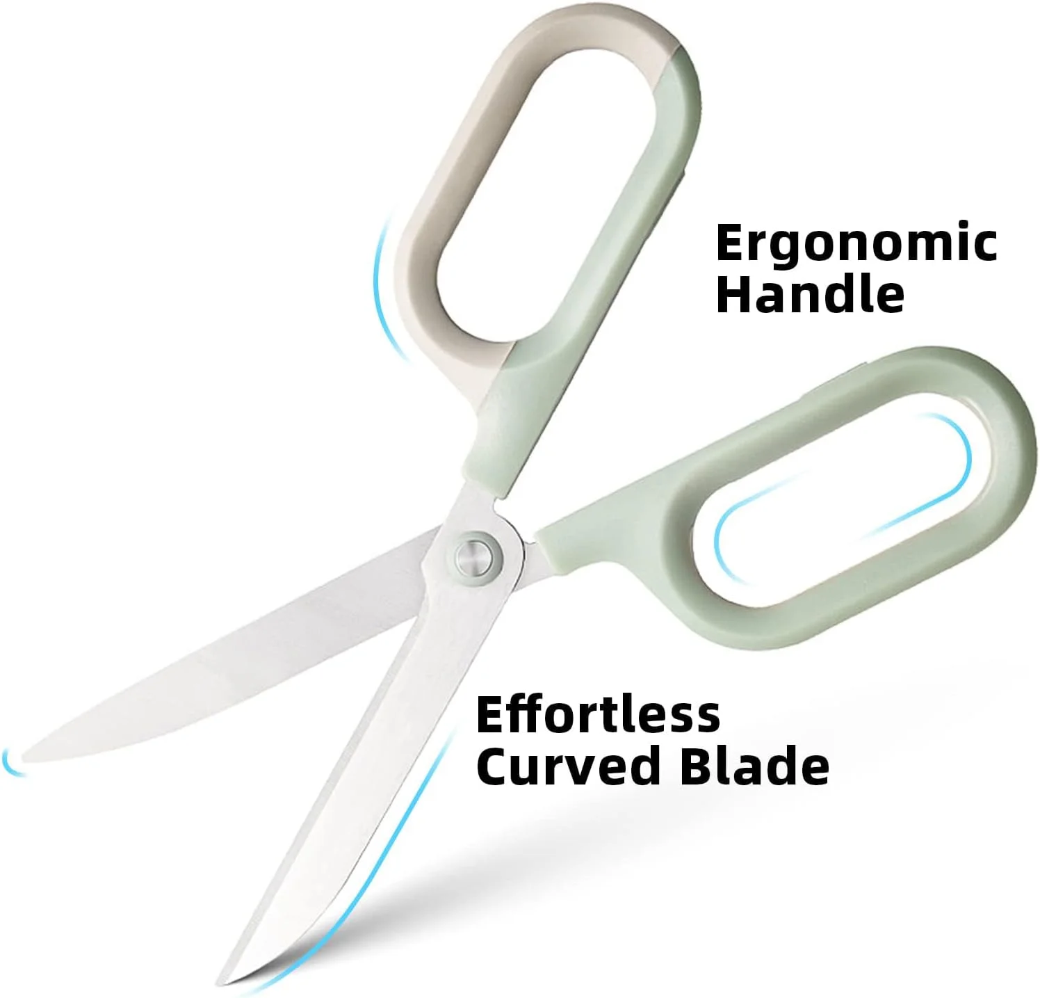 قیچی چند منظوره KASTWAVE، دسته های راحت با تیغه تیز برای لوازم اداری، منزل، مدرسه، کاردستی، خیاطی و پارچه (7 اینچ، سبز-1) قیچی چند منظوره KASTWAVE، دسته های راحت با تیغه تیز برای لوازم اداری، منزل، مدرسه، کاردستی، خیاطی و پارچه (7 اینچ، سبز-1)