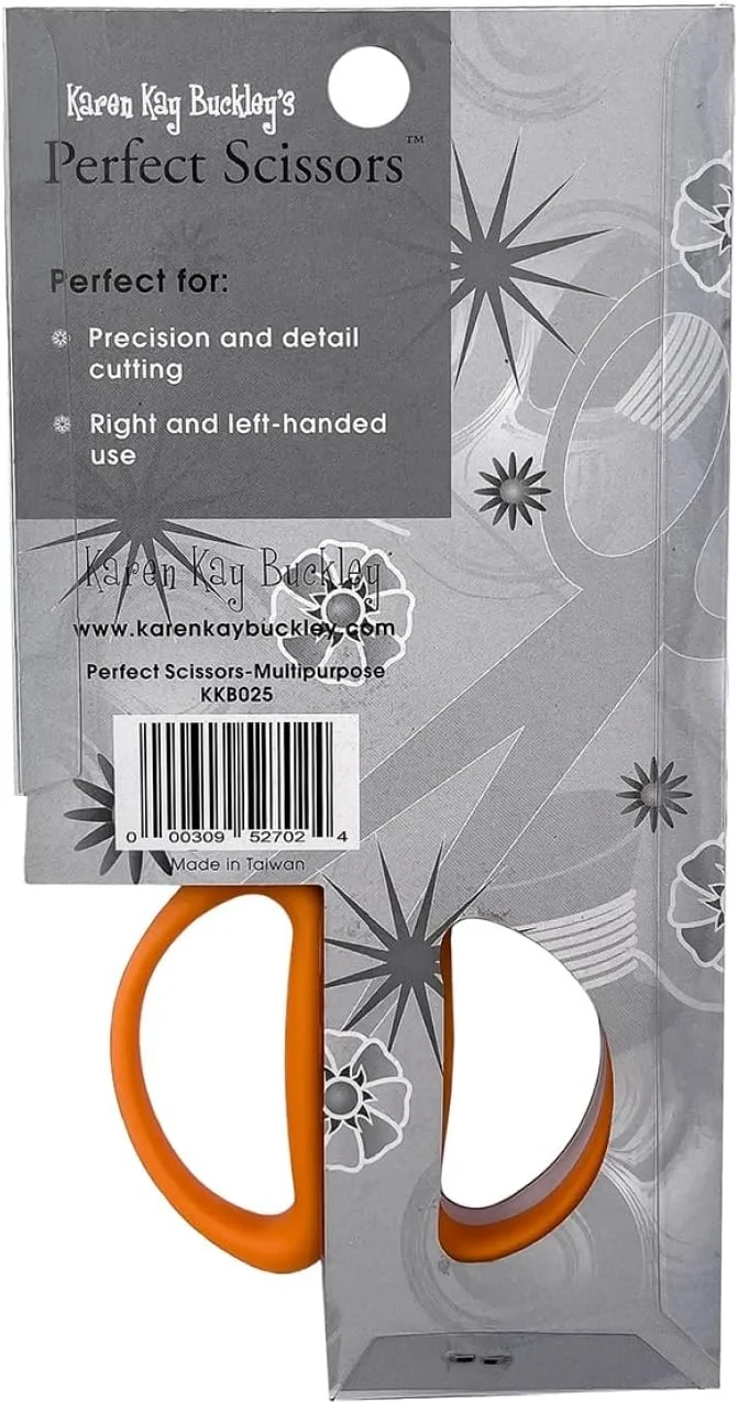 قیچی بی نقص کارن کی باکلی سایز متوسط 5 اینچی مدل #KKB025، دارای تیغه های استیل ضد زنگ چند منظوره با لبه چاقویی برای برش پلاستیک شابلون، کاغذ فریزر، پارچه، لحاف دوزی، خیاطی، تکه دوزی و صنایع دستی قیچی بی نقص کارن کی باکلی سایز متوسط 5 اینچی مدل #KKB025، دارای تیغه های استیل ضد زنگ چند منظوره با لبه چاقویی برای برش پلاستیک شابلون، کاغذ فریزر، پارچه، لحاف دوزی، خیاطی، تکه دوزی و صنایع دستی