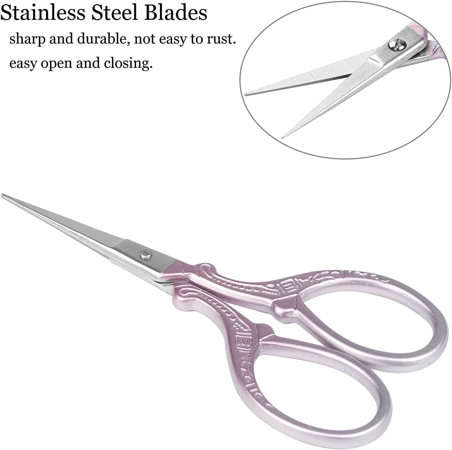 قیچی KASTWAVE، قیچی خیاطی و گلدوزی، قیچی کوچک 3.6 اینچی استیل ضد زنگ تیز، قیچی ابزار DIY برای گلدوزی، سوزن دوزی، دفتر کار، صنایع دستی، قیچی نوک تیز خانگی قیچی KASTWAVE، قیچی خیاطی و گلدوزی، قیچی کوچک 3.6 اینچی استیل ضد زنگ تیز، قیچی ابزار DIY برای گلدوزی، سوزن دوزی، دفتر کار، صنایع دستی، قیچی نوک تیز خانگی