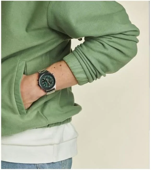 ساعت مچی عقربه‌ای مردانه کاسیو مدل EF-527D-3AVUEF، نقره‌ای، بند فلزی