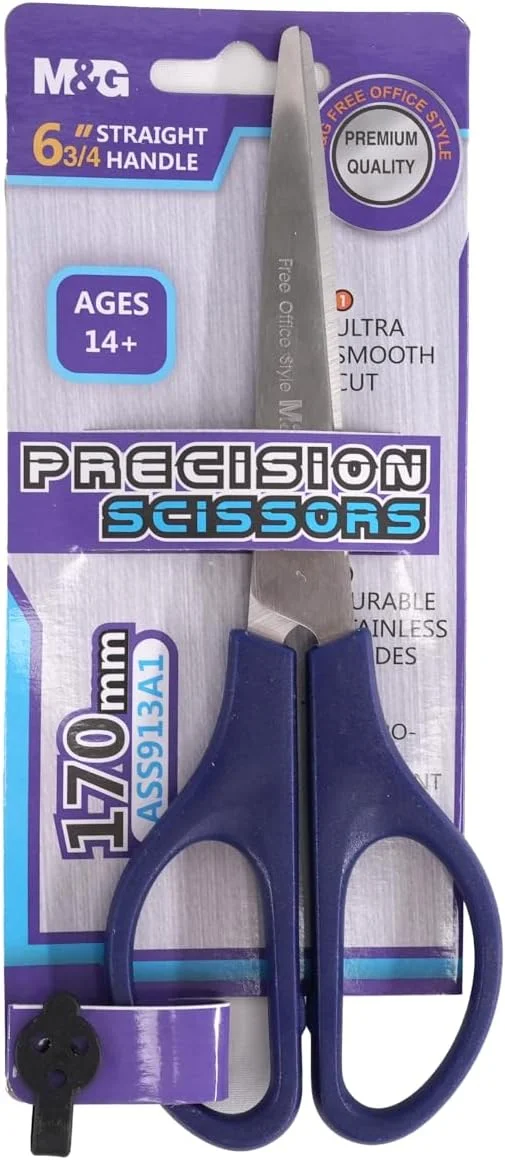 قیچی دقیق M&G، 170 میلی متر، برش فوق العاده صاف، مناسب برای سنین 3 سال به بالا، دسته مستقیم ASS913A1 (قرمز) قیچی دقیق M&G، 170 میلی متر، برش فوق العاده صاف، مناسب برای سنین 3 سال به بالا، دسته مستقیم ASS913A1 (قرمز)