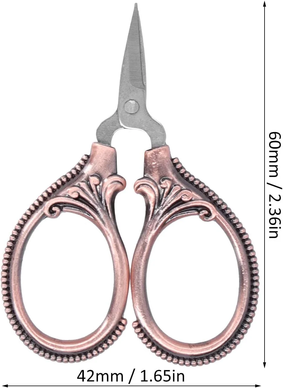 قیچی خیاطی استیل ضد زنگ، قیچی گلدوزی قابل حمل، قیچی نخ صنایع دستی، کاردستی سوزن دوزی، آثار هنری، خیاطی دستی، ابزار DIY (رزگلد) قیچی خیاطی استیل ضد زنگ، قیچی گلدوزی قابل حمل، قیچی نخ صنایع دستی، کاردستی سوزن دوزی، آثار هنری، خیاطی دستی، ابزار DIY (رزگلد)