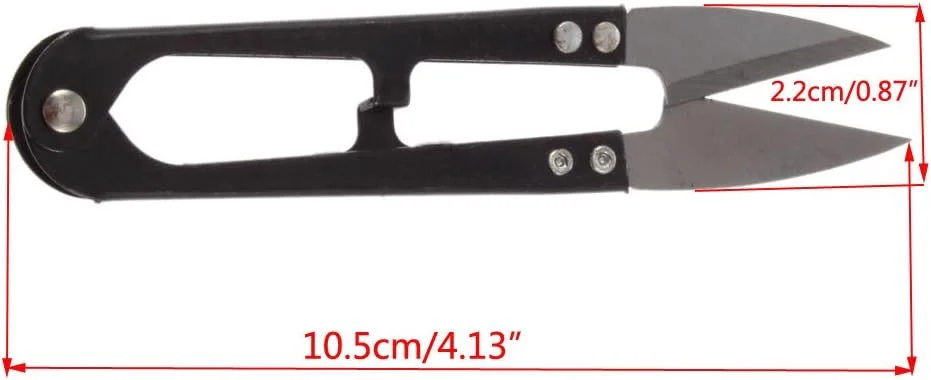 یوئتون بسته 5 عددی قیچی خیاطی صنایع دستی، قیچی نخ مهره ای شکل U، قیچی نخ لباس، گلدوزی نخ، قیچی صنایع دستی کوک متقاطع، قیچی نخ ماهیگیری