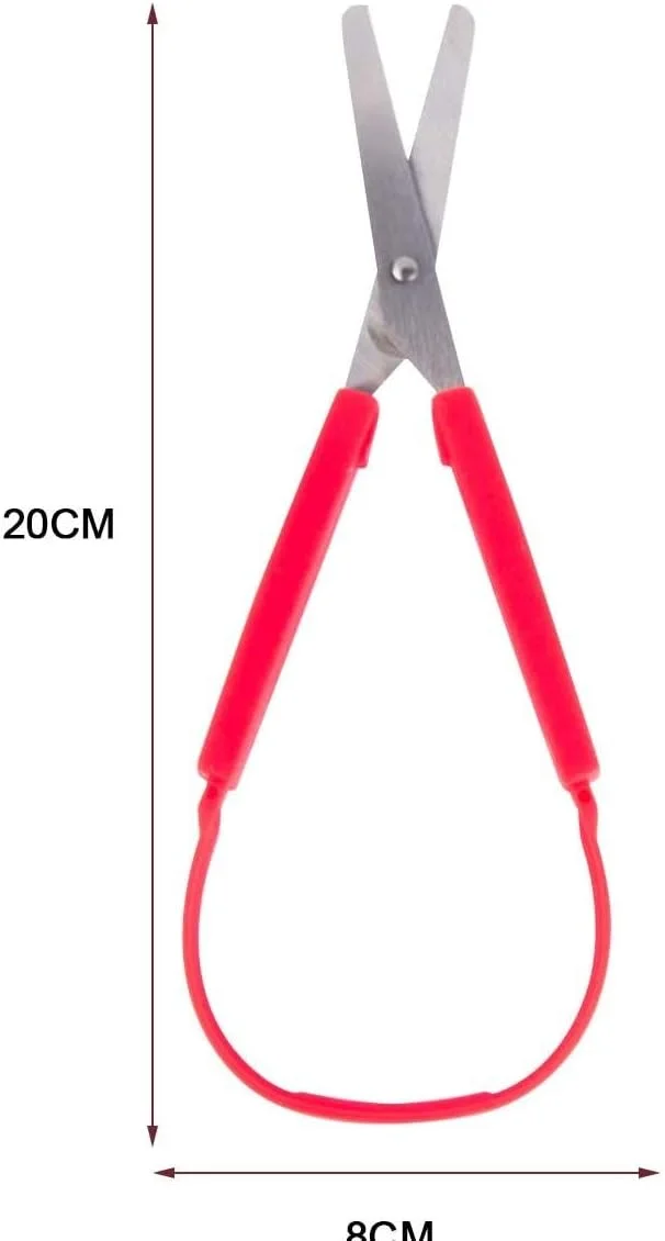 یونموشیاو، قیچی های حلقه ای 2 عددی، قیچی های دسته حلقه ای، قیچی های خود بازشو تطبیقی برای کودکان و بزرگسالان با نیازهای ویژه، کار با کاغذ، خیاطی، صنایع دستی