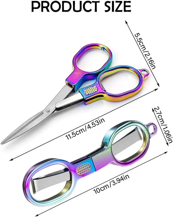 قیچی تاشو رنگین کمانی Zveniy، 2 عددی، قیچی مسافرتی ایمن و قابل حمل، قیچی کاغذی استیل ضد زنگ، قیچی فلزی کوچک برای کاردستی، خیاطی، اسکرپ بوک، دفتر، مدرسه قیچی تاشو رنگین کمانی Zveniy، 2 عددی، قیچی مسافرتی ایمن و قابل حمل، قیچی کاغذی استیل ضد زنگ، قیچی فلزی کوچک برای کاردستی، خیاطی، اسکرپ بوک، دفتر، مدرسه