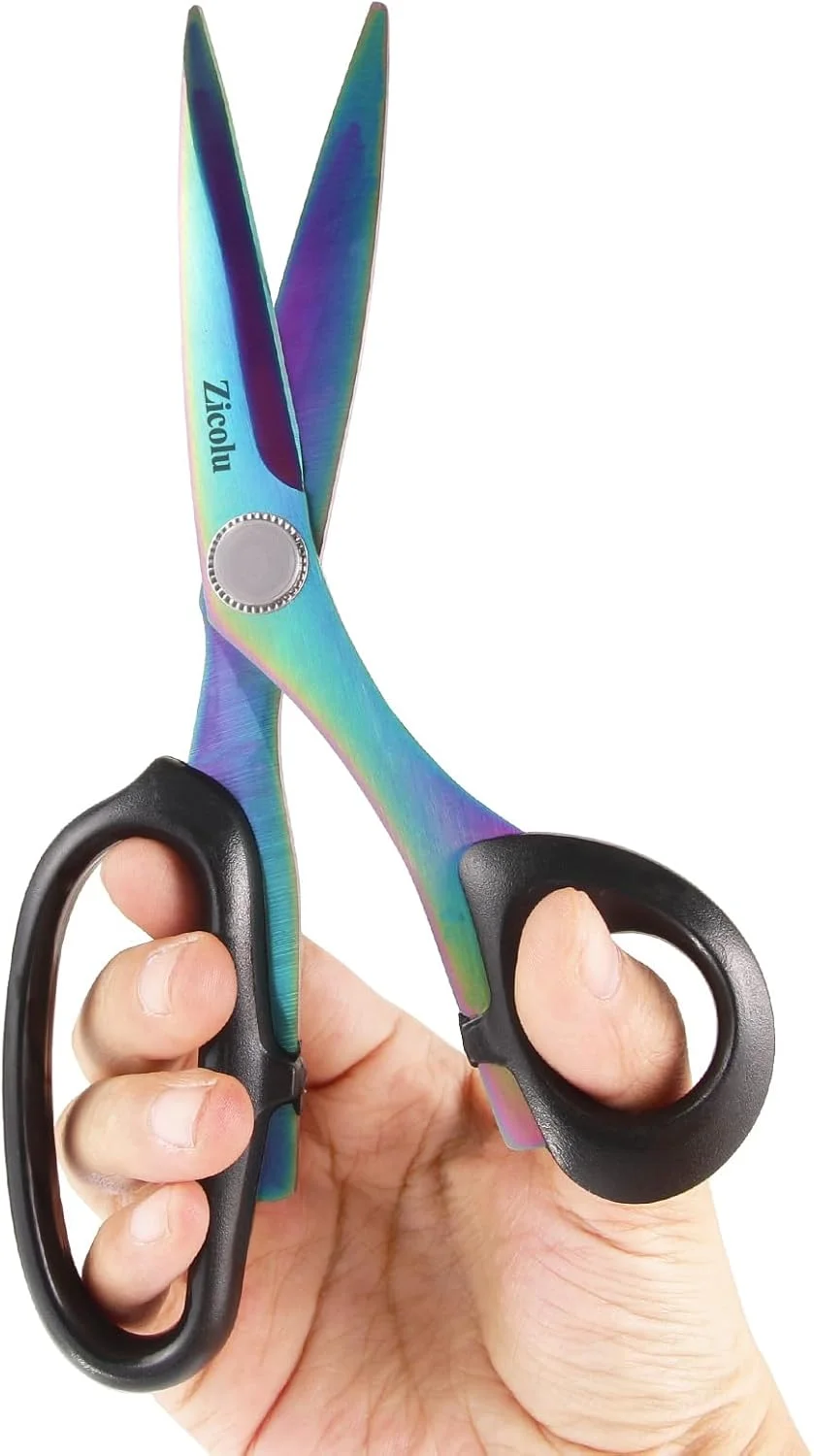 قیچی پارچه زیکولو با روکش تیتانیوم (مشکی، 8 اینچ) قیچی پارچه زیکولو با روکش تیتانیوم (مشکی، 8 اینچ)