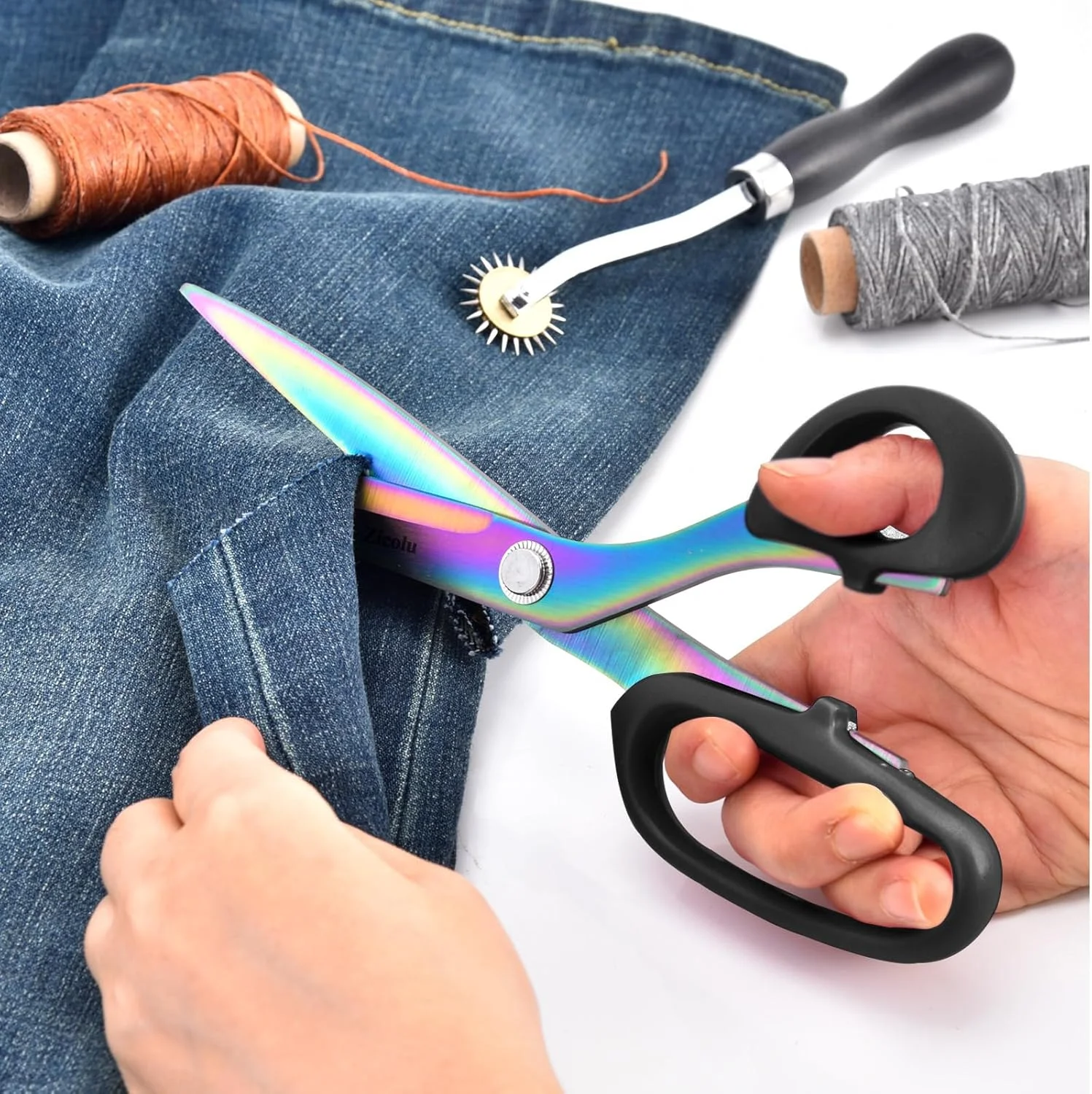 قیچی پارچه زیکولو با روکش تیتانیوم (مشکی، 8 اینچ) قیچی پارچه زیکولو با روکش تیتانیوم (مشکی، 8 اینچ)