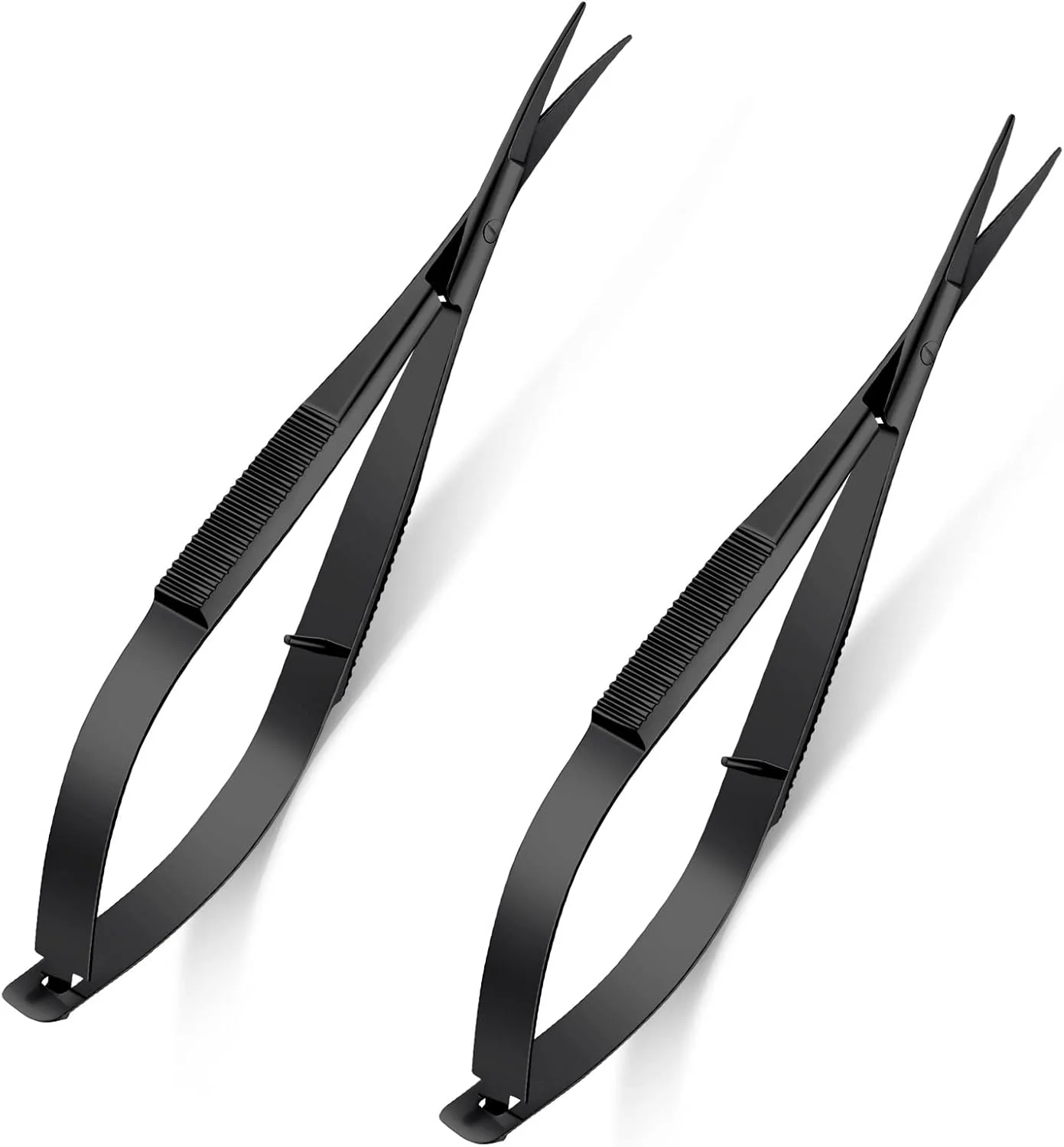 قیچی فنری استیل ژهائو، 2 عدد، 4.7 اینچ، قیچی نخ چین گلدوزی و خیاطی، قیچی ابرو با نوک منحنی، قیچی نخ برای گوش، بینی و سبیل، 2 مدل (مشکی) قیچی فنری استیل ژهائو، 2 عدد، 4.7 اینچ، قیچی نخ چین گلدوزی و خیاطی، قیچی ابرو با نوک منحنی، قیچی نخ برای گوش، بینی و سبیل، 2 مدل (مشکی)