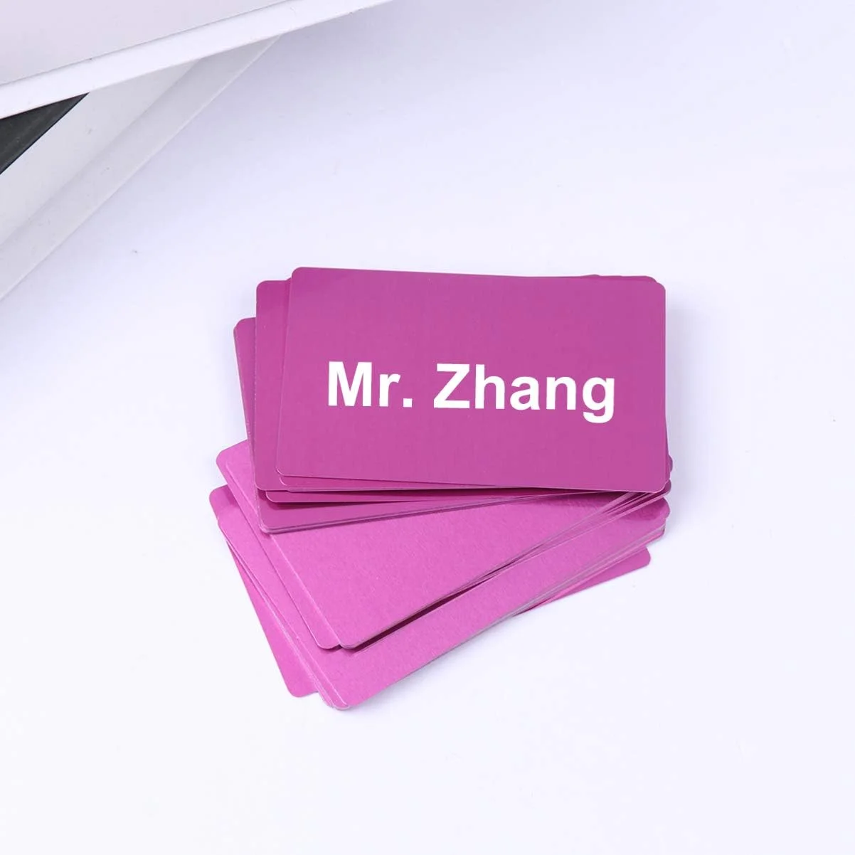 کارت ویزیت فلزی بنفش ZHANGZONG، پلاک آلومینیومی خام برای حکاکی مشتری، چاپ سابلیمیشن، کارت هدیه DIY، 50 عدد کارت ویزیت فلزی بنفش ZHANGZONG، پلاک آلومینیومی خام برای حکاکی مشتری، چاپ سابلیمیشن، کارت هدیه DIY، 50 عدد